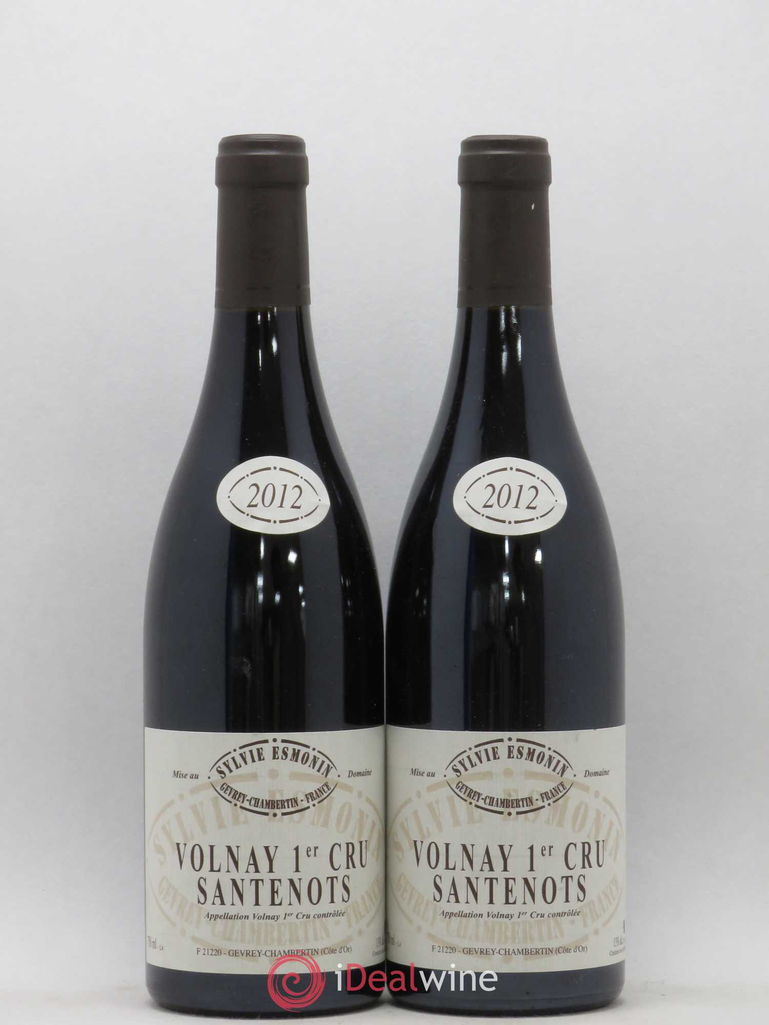 Volnay 1er Cru Santenots Sylvie Esmonin 2012 - Lot de 2 bouteilles - 0