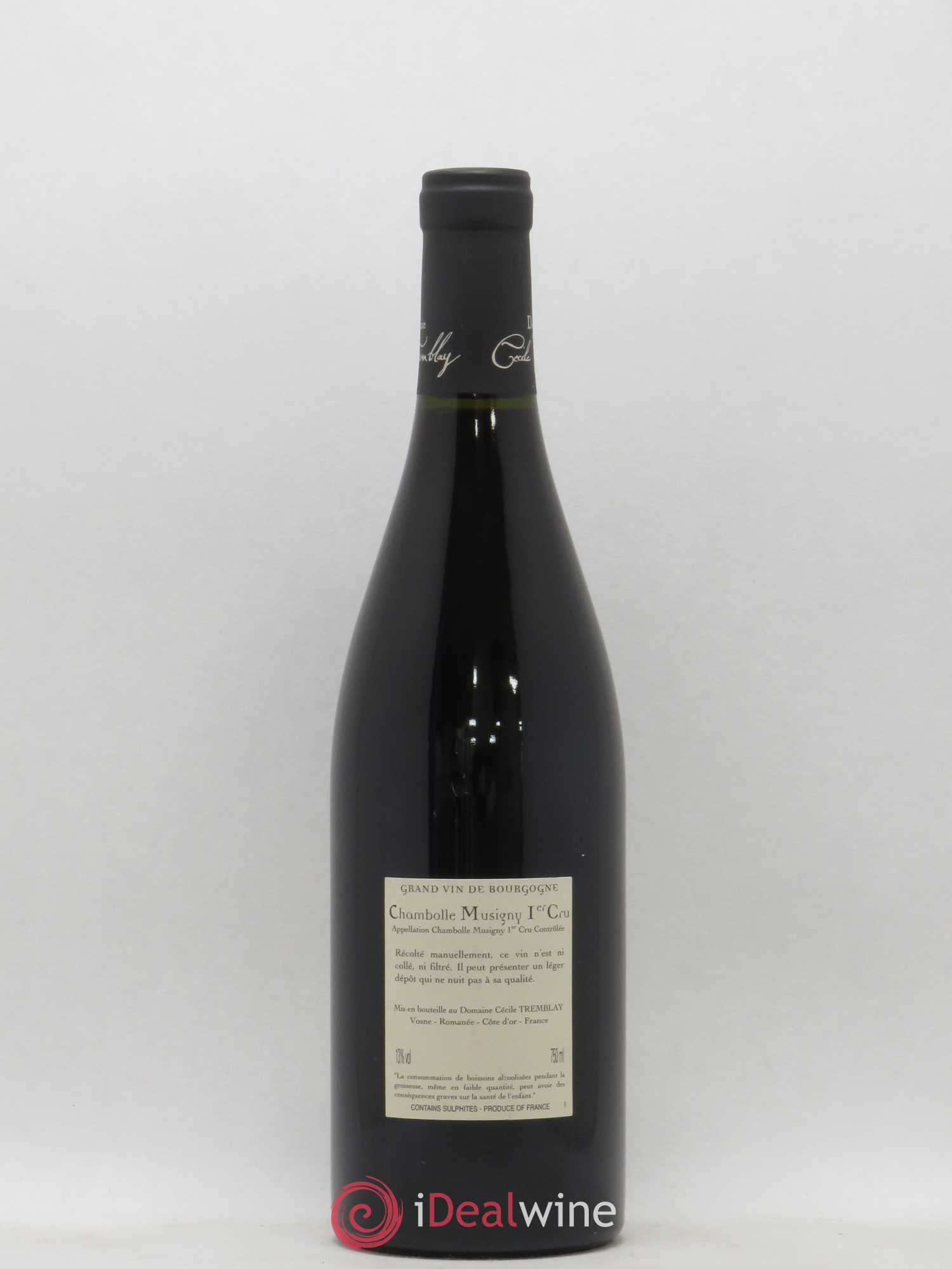 Chambolle-Musigny 1er Cru Les Feusselottes Cécile Tremblay 2011 - Lot de 1 bouteille - 1