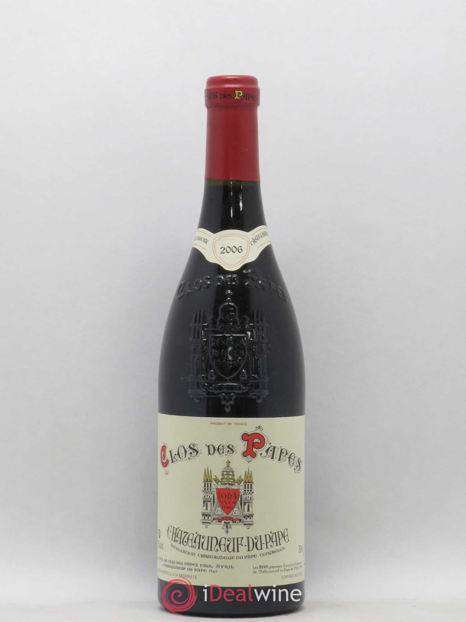 Châteauneuf-du-Pape Clos des Papes - Paul Avril 2006 - Lot de 1 bouteille - 0