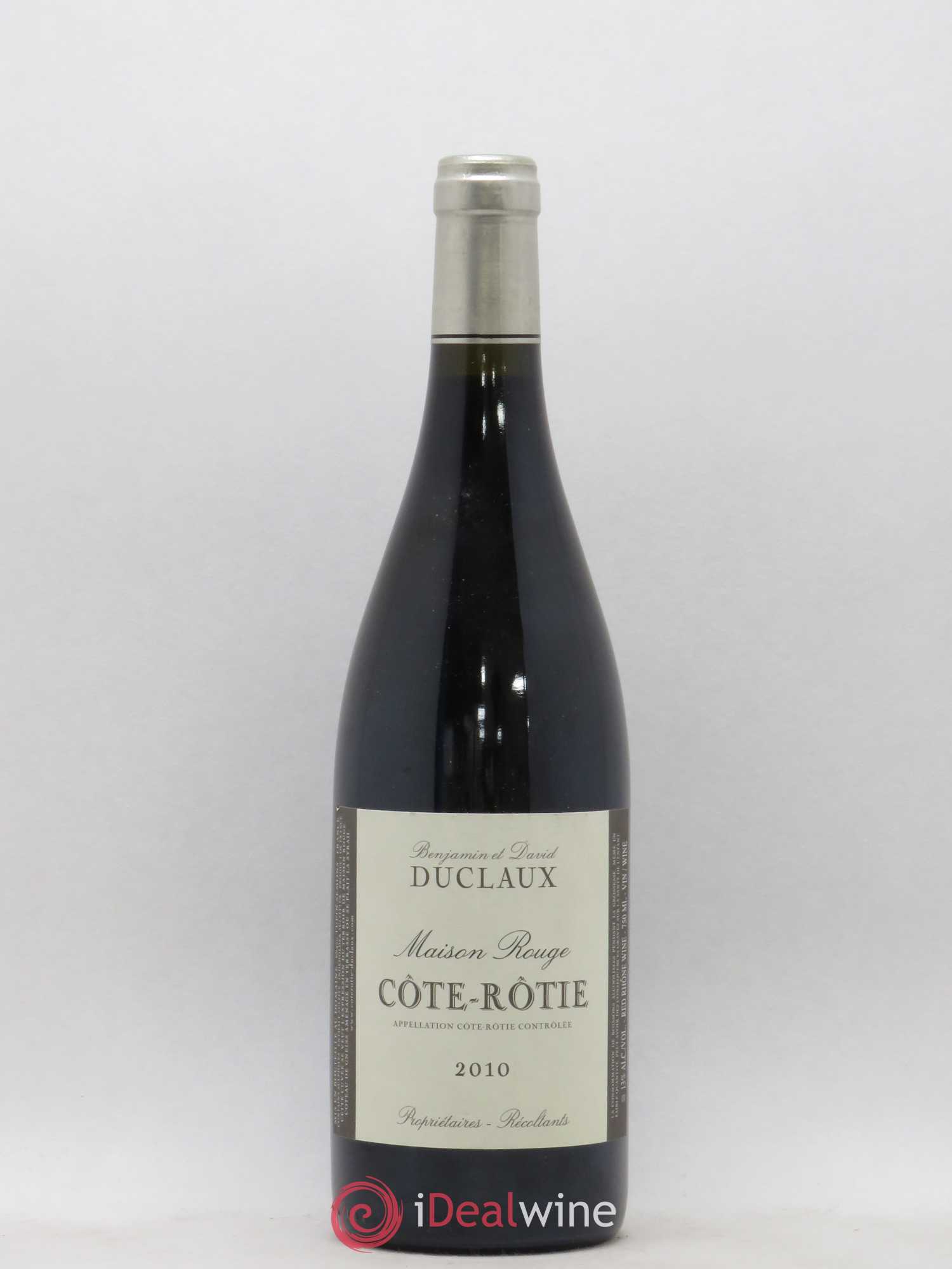 Côte-Rôtie Maison Rouge Domaine Duclaux 2010 - Lot de 1 bouteille - 0