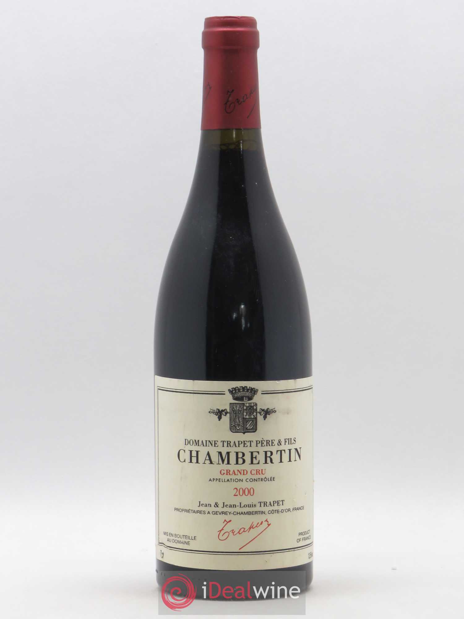 Chambertin Grand Cru Domaine Trapet 2000 - Lot de 1 bouteille - 0