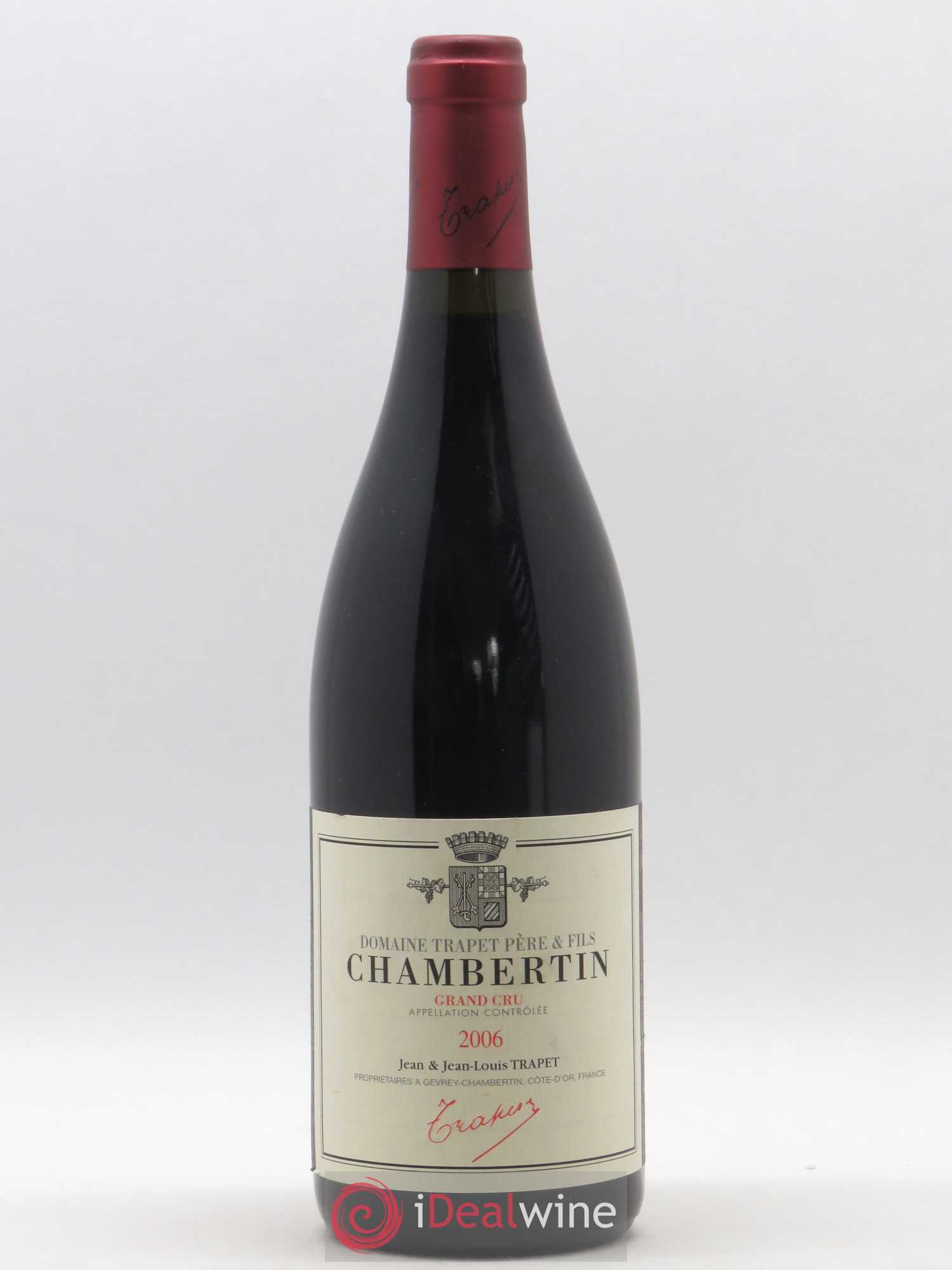 Chambertin Grand Cru Domaine Trapet 2006 - Lot de 1 bouteille - 0