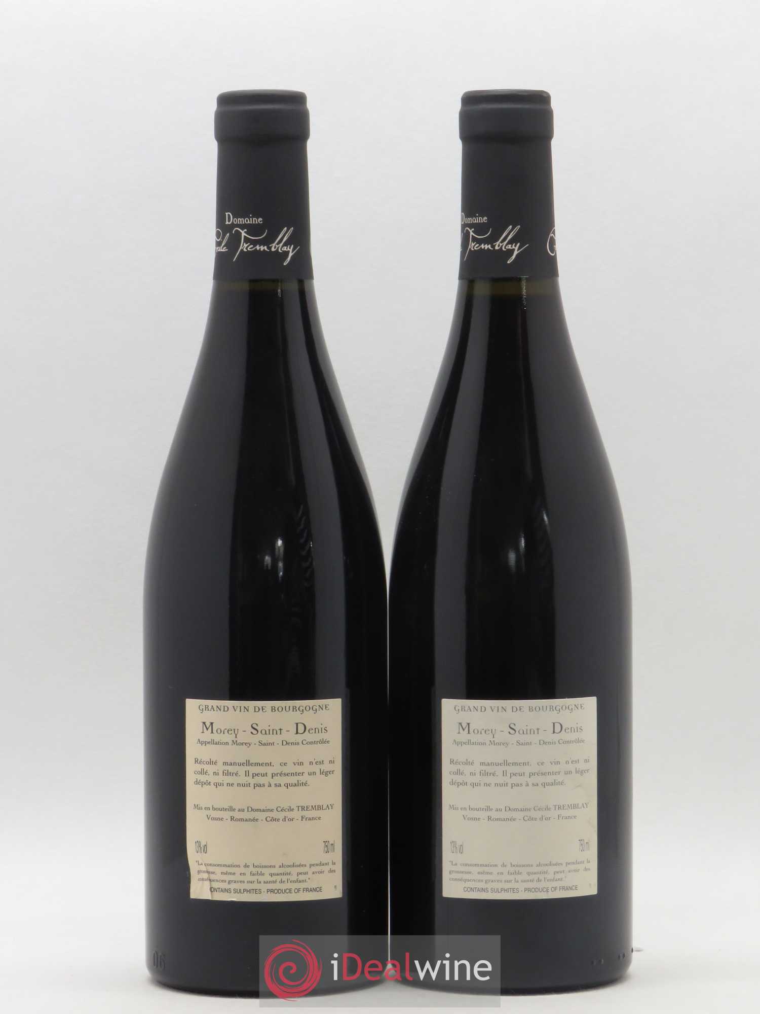 Morey-Saint-Denis Très Girard Cécile Tremblay 2010 - Lot de 2 bouteilles - 1
