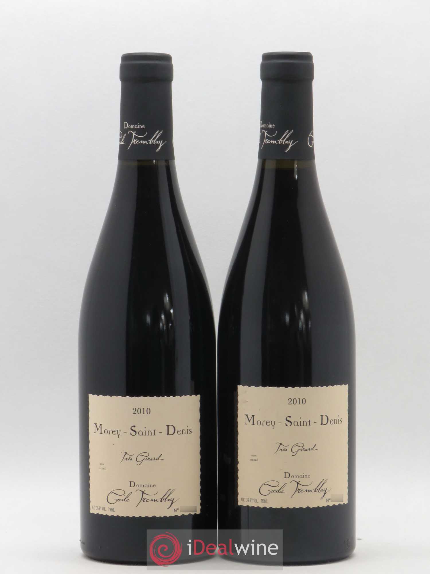 Morey-Saint-Denis Très Girard Cécile Tremblay 2010 - Lot de 2 bouteilles - 0