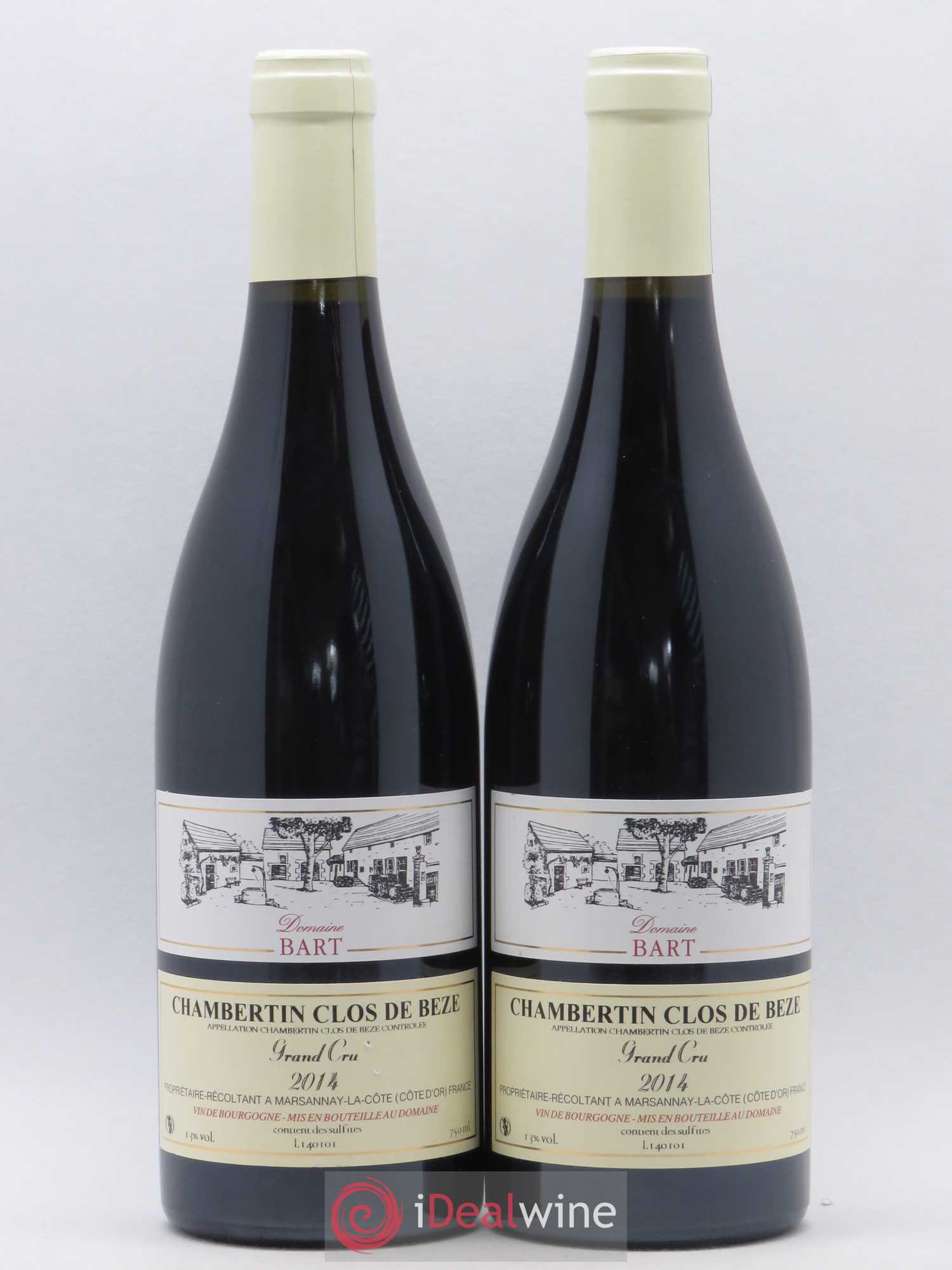 Chambertin Clos de Bèze Grand Cru Bart (Domaine) 2014 - Lot de 2 bouteilles - 0