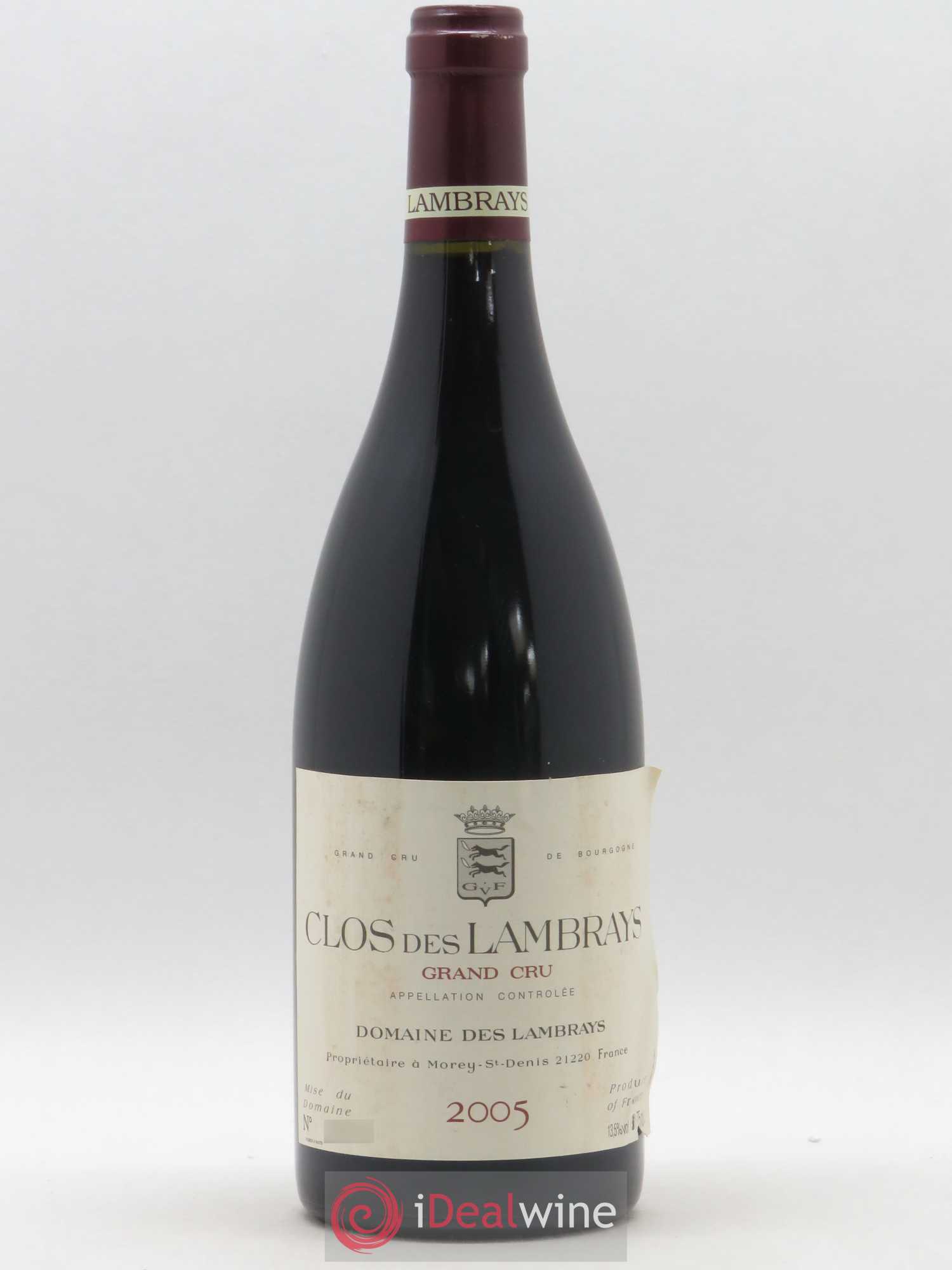 Clos des Lambrays Grand Cru Domaine des Lambrays 2005 - Lot de 1 bouteille - 0