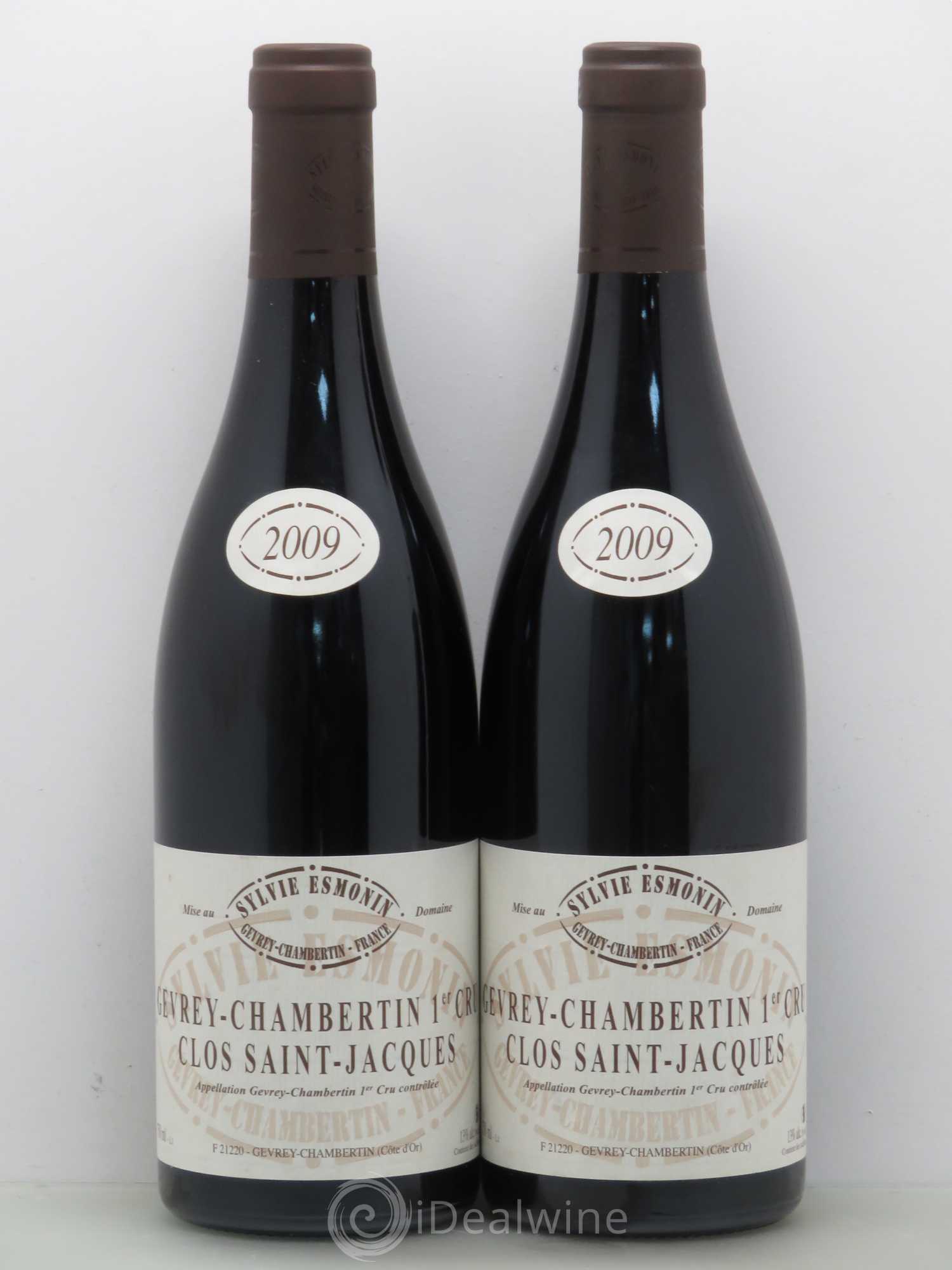 Gevrey-Chambertin 1er Cru Clos Saint Jacques Sylvie Esmonin 2009 - Lot de 2 bouteilles - 0