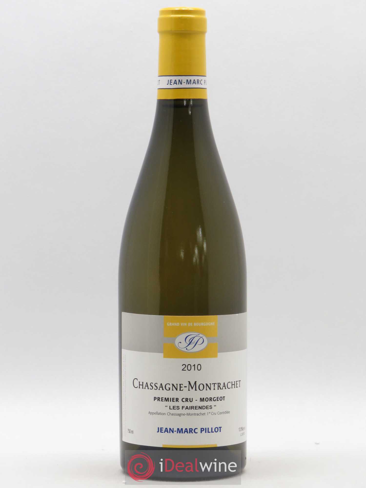 Chassagne-Montrachet 1er Cru Morgeot Les Fairendes Jean-Marc Pillot 2010 - Lot de 1 bouteille - 0