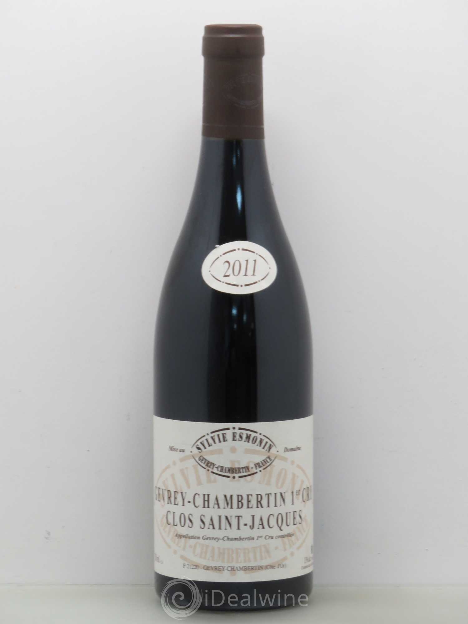 Gevrey-Chambertin 1er Cru Clos Saint Jacques Sylvie Esmonin 2011 - Lot de 1 bouteille - 0