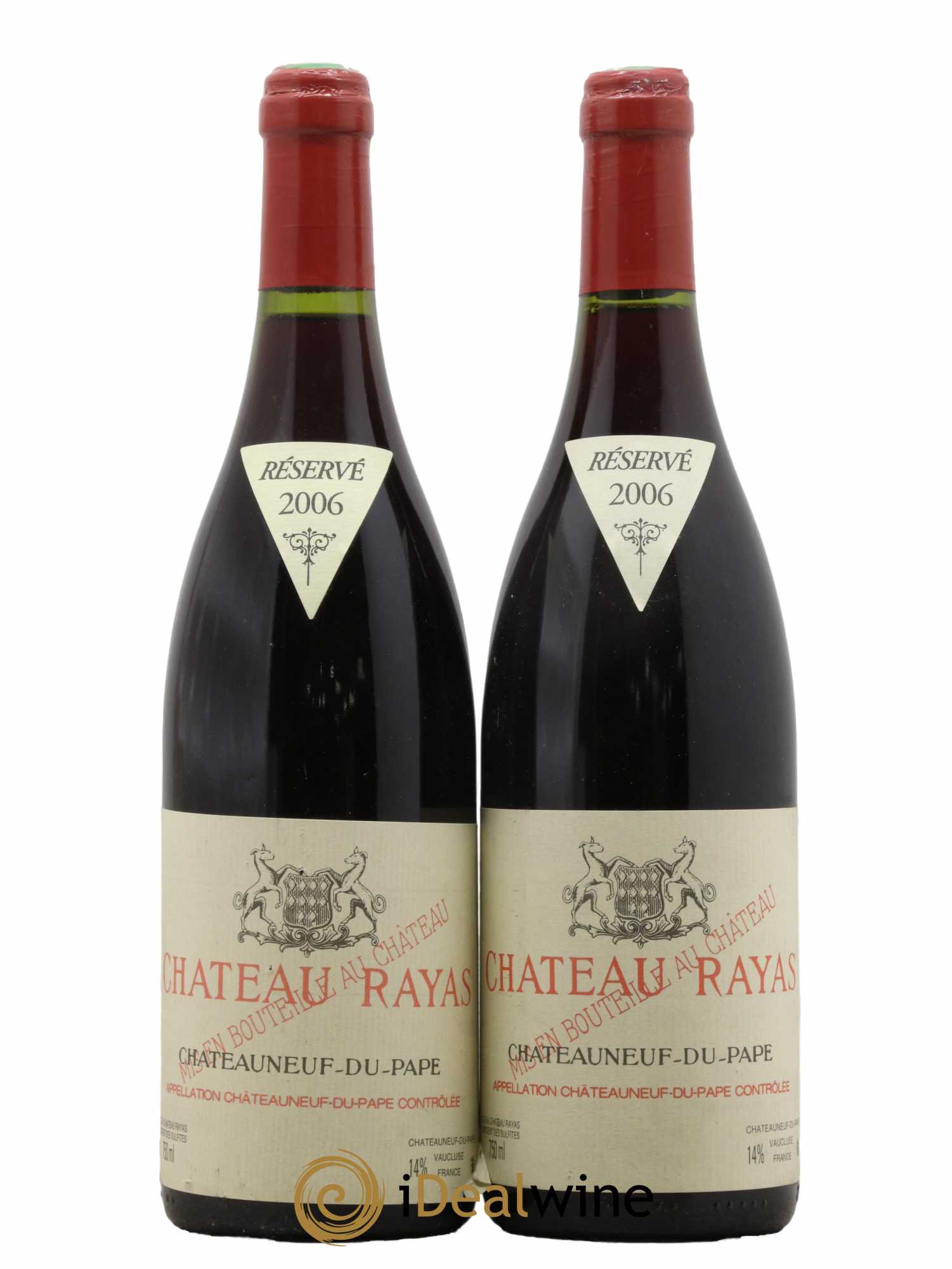 Châteauneuf-du-Pape Château Rayas Emmanuel Reynaud 2006 - Lot de 2 bouteilles - 0