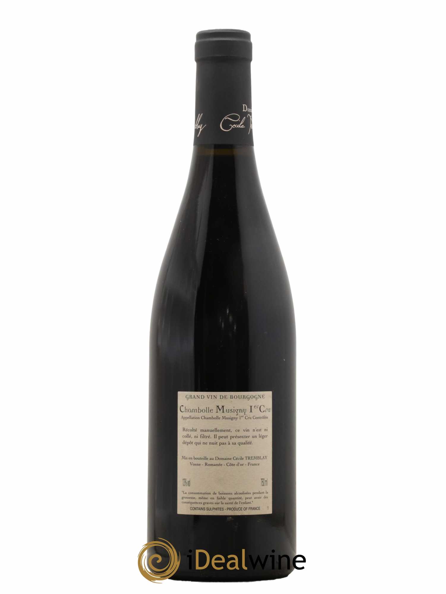 Chambolle-Musigny 1er Cru Les Feusselottes Cécile Tremblay 2010 - Lot de 1 bouteille - 1