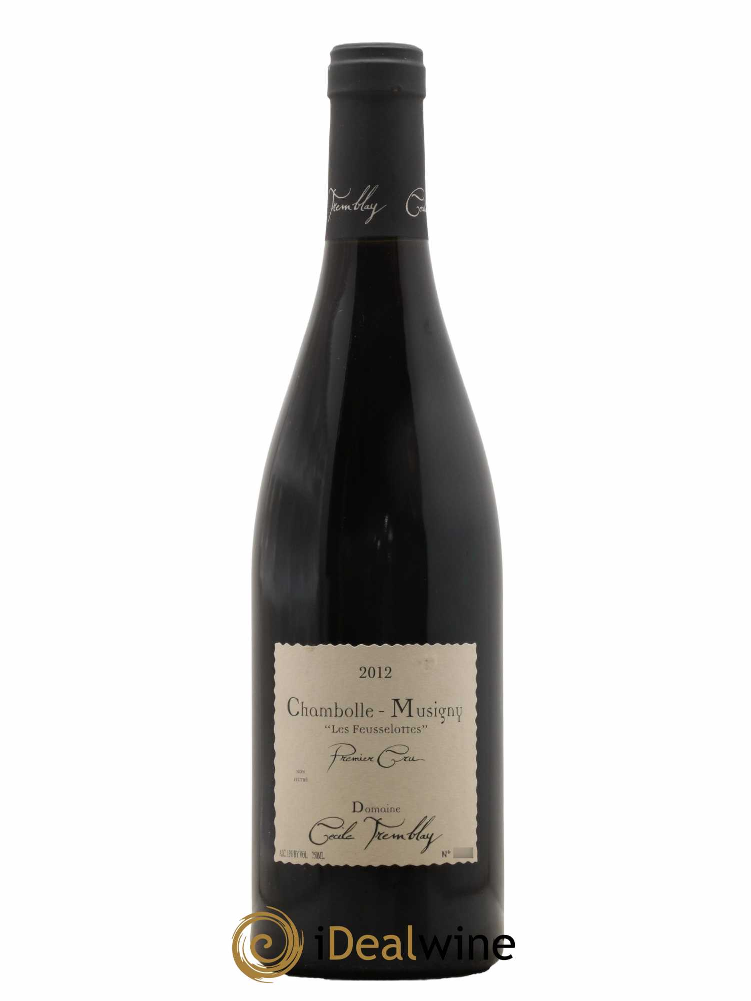Chambolle-Musigny 1er Cru Les Feusselottes Cécile Tremblay 2012 - Lot de 1 bouteille - 0