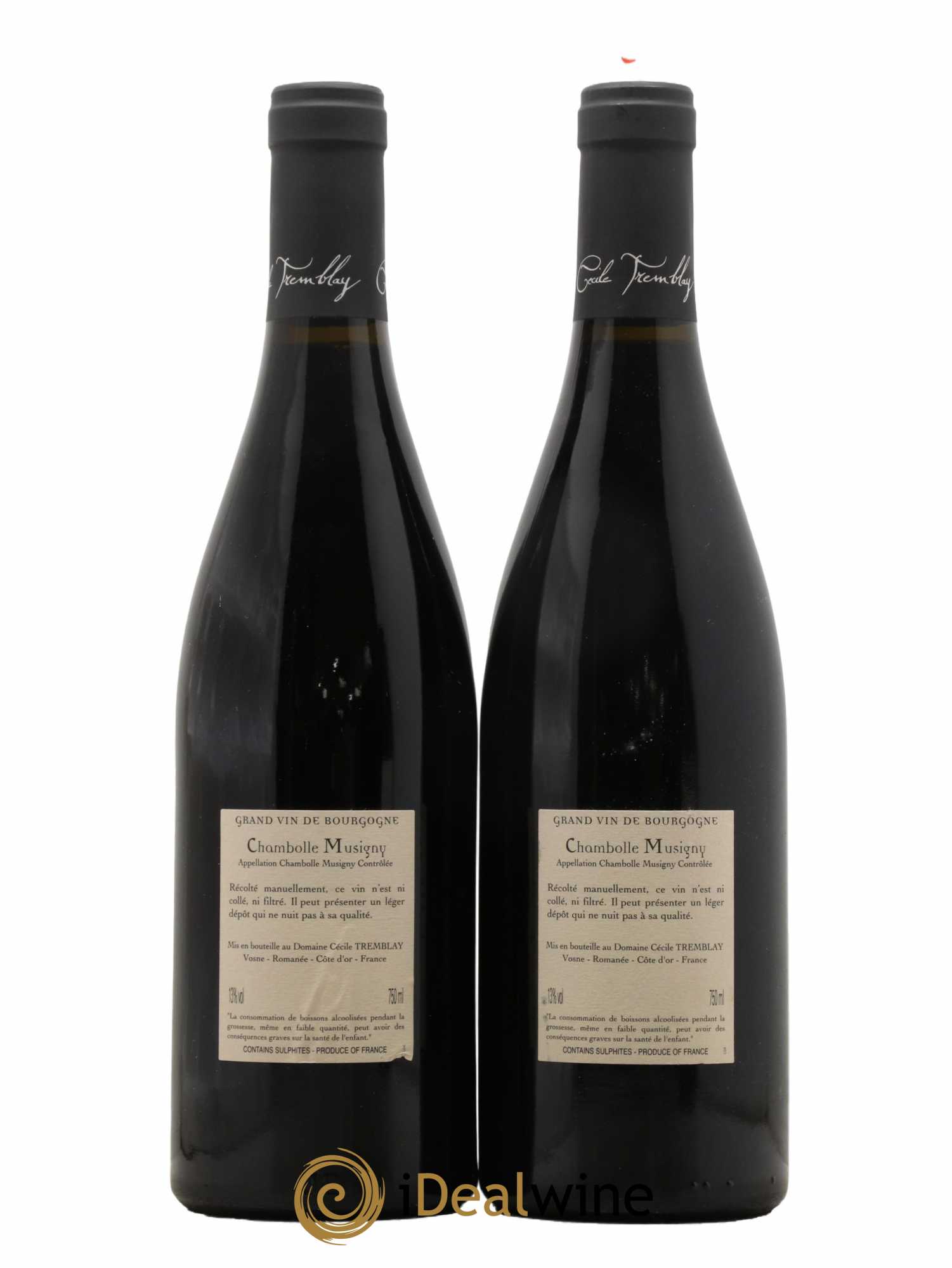 Chambolle-Musigny Les Cabottes Cécile Tremblay 2013 - Lot de 2 bouteilles - 1