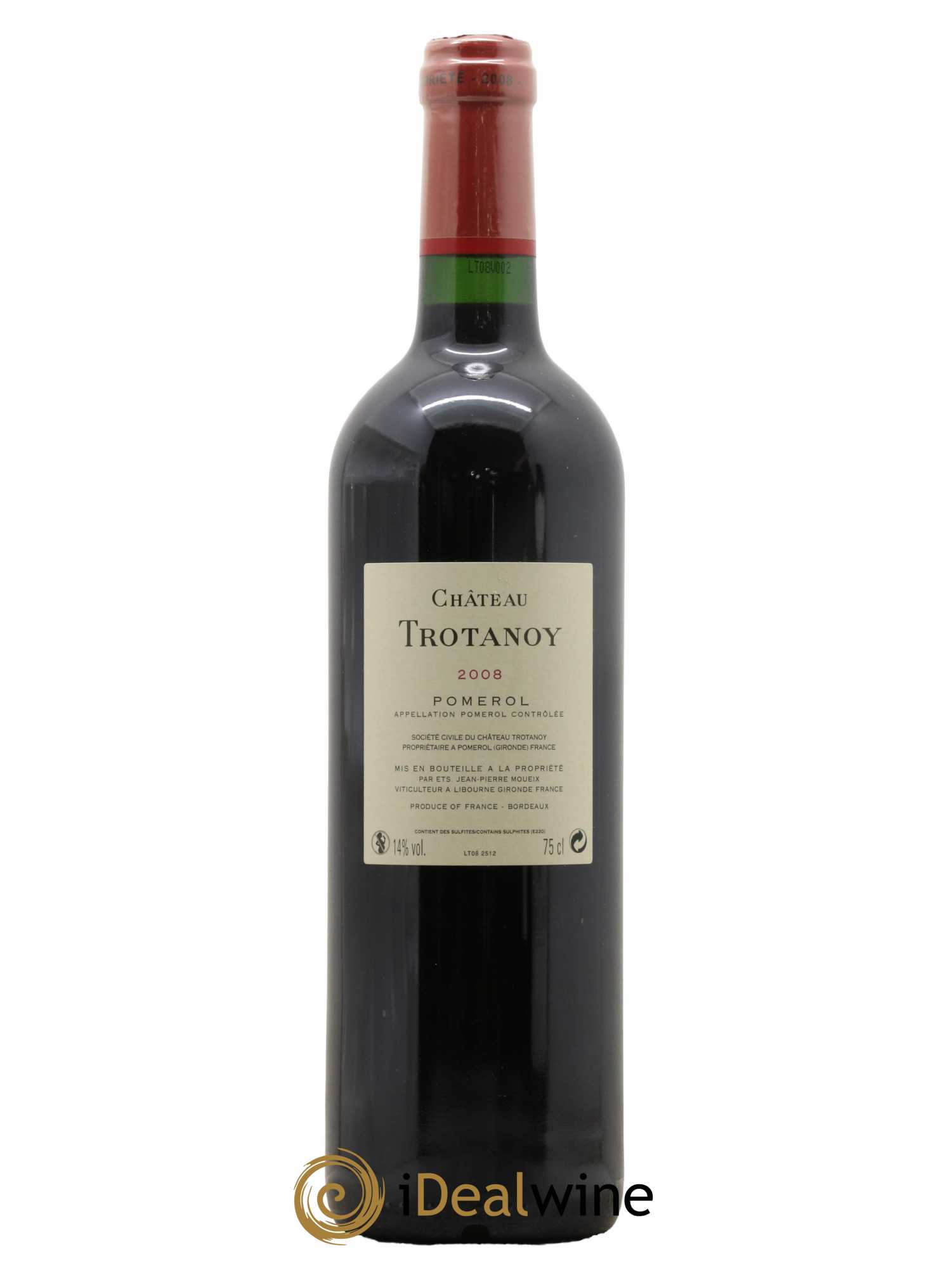Château Trotanoy 2008 - Lot de 1 bouteille - 1