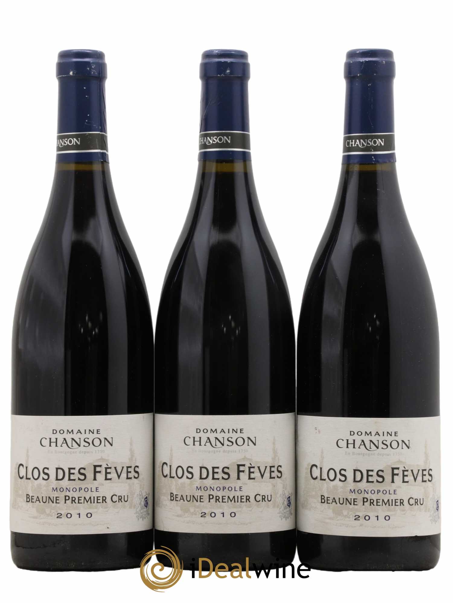 Beaune 1er Cru Clos des Fèves Chanson 2010 - Lot de 3 bouteilles - 0