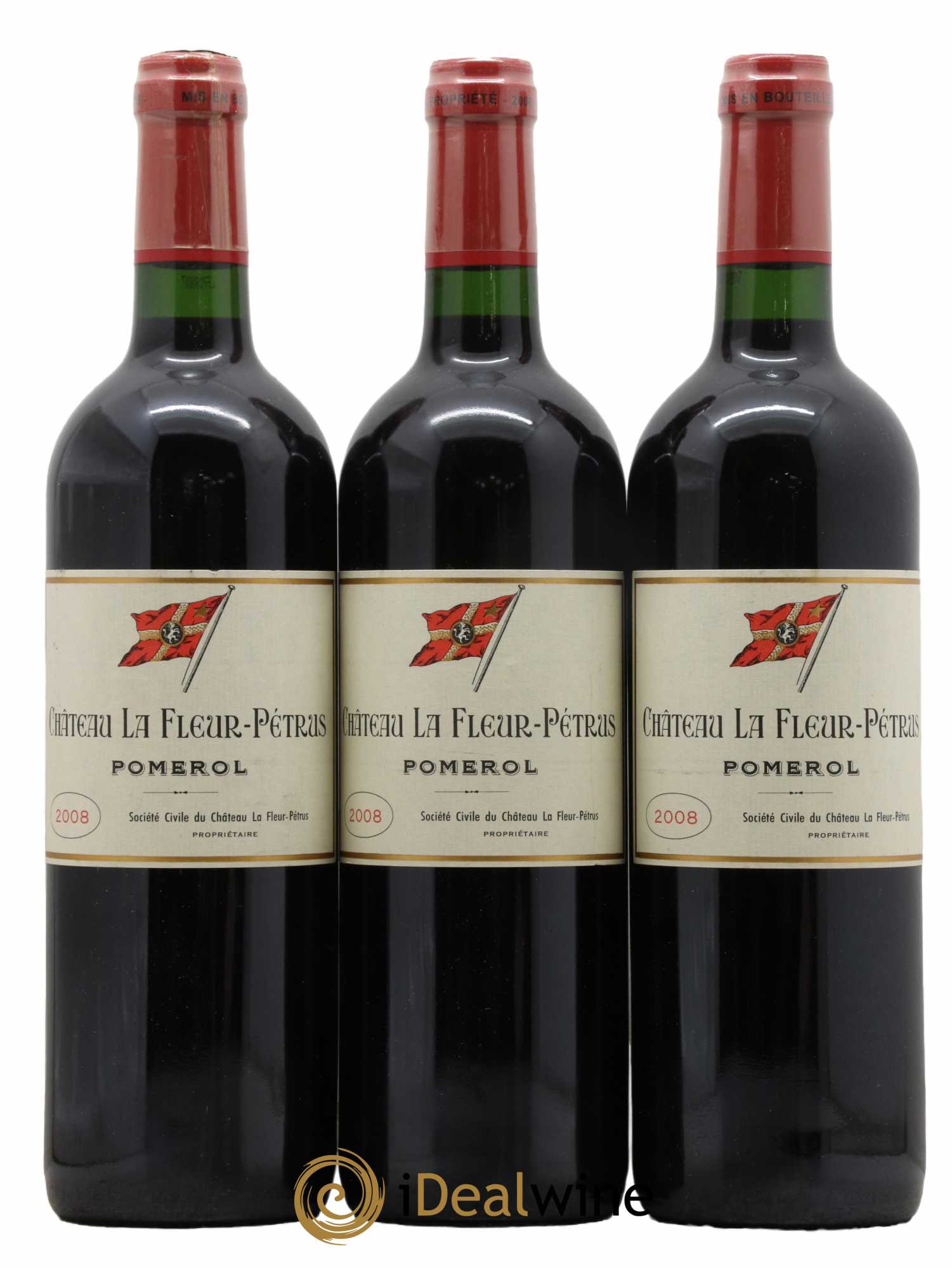 Château la Fleur Petrus 2008 - Lot de 3 bouteilles - 0
