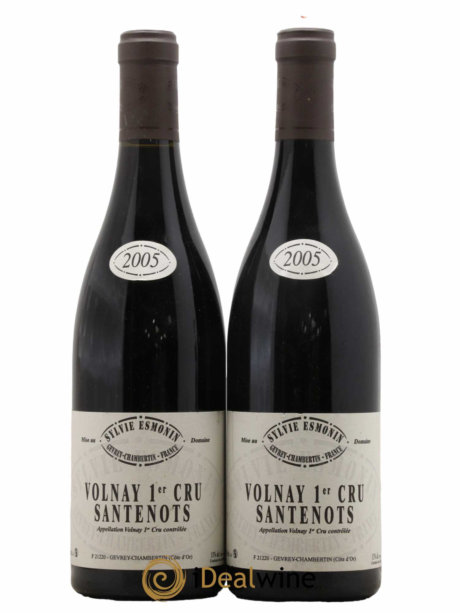 Volnay 1er Cru Santenots Sylvie Esmonin 2005 - Lot de 2 bouteilles - 0