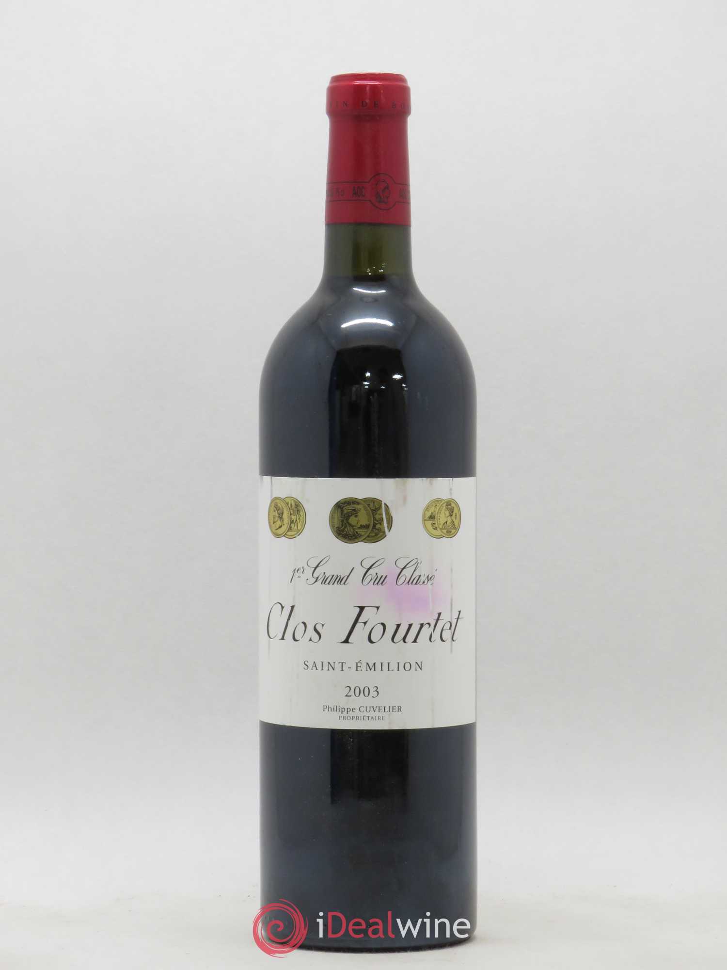 Clos Fourtet 1er Grand Cru Classé B 2003 - Lot de 1 bouteille - 0