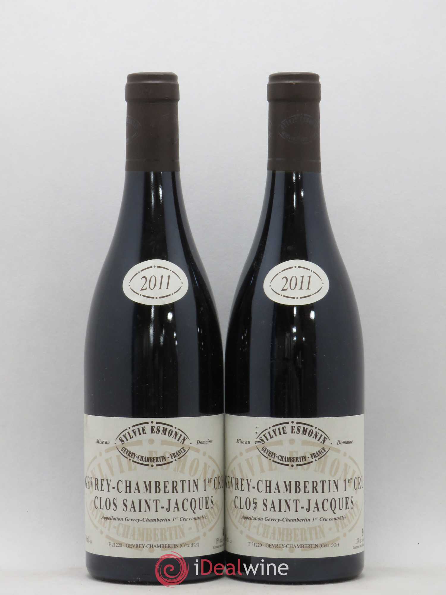 Gevrey-Chambertin 1er Cru Clos Saint Jacques Sylvie Esmonin 2011 - Lot de 2 bouteilles - 0