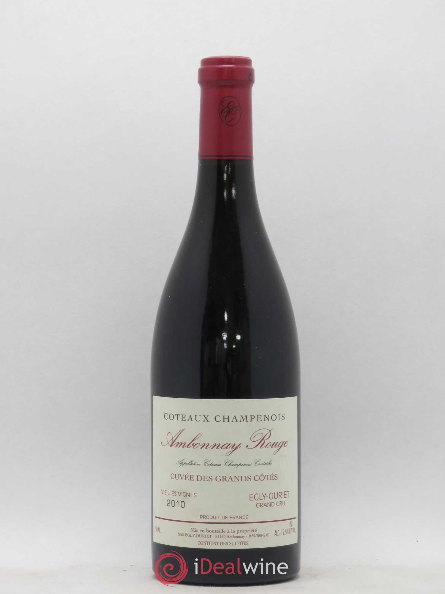 Ambonnay Cuvée des Grands Côtés VV Grand Cru Egly-Ouriet 2010 - Lot de 1 bouteille - 0