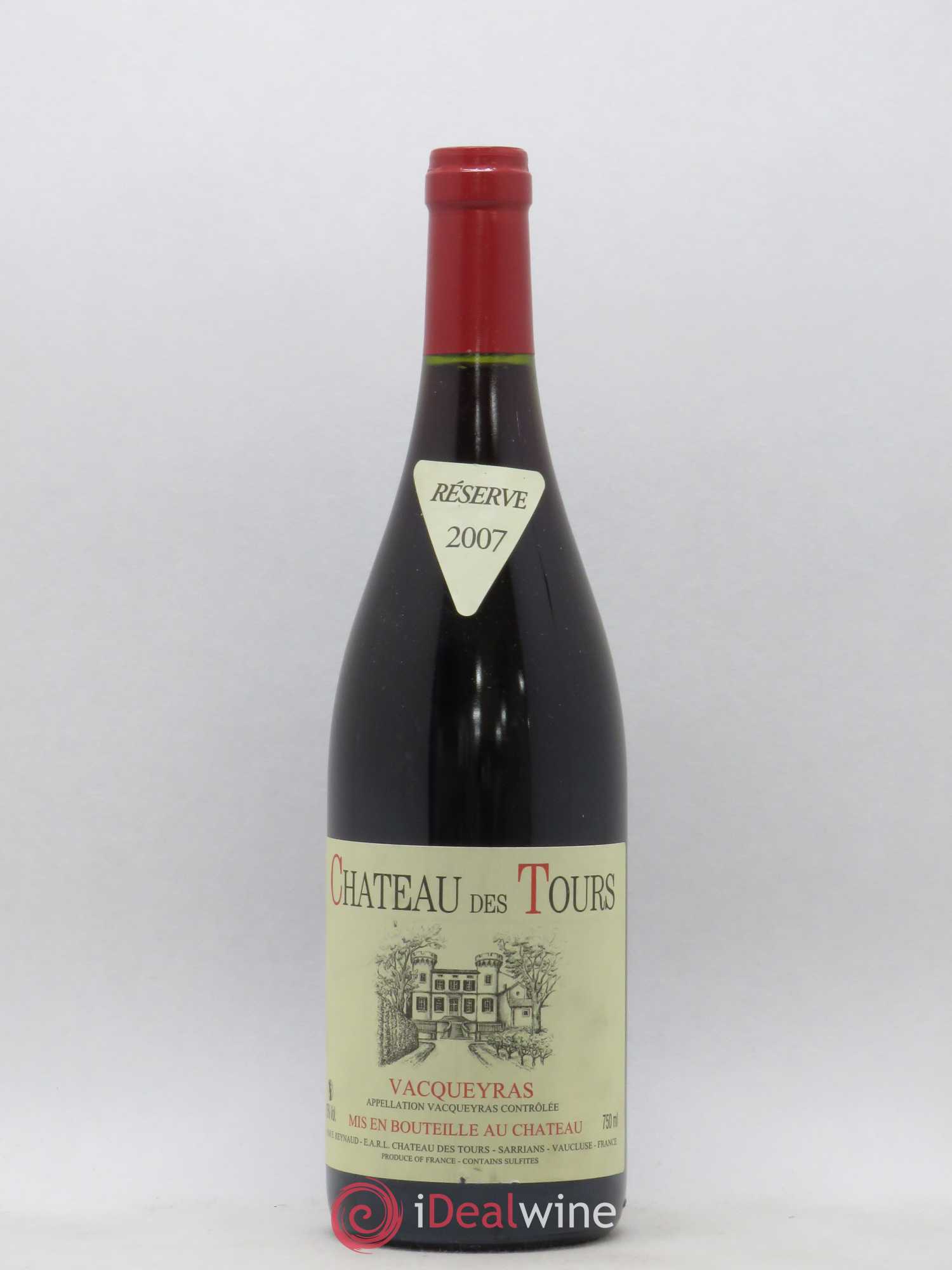 Vacqueyras Château des Tours Emmanuel Reynaud 2007 - Lot de 1 bouteille - 0