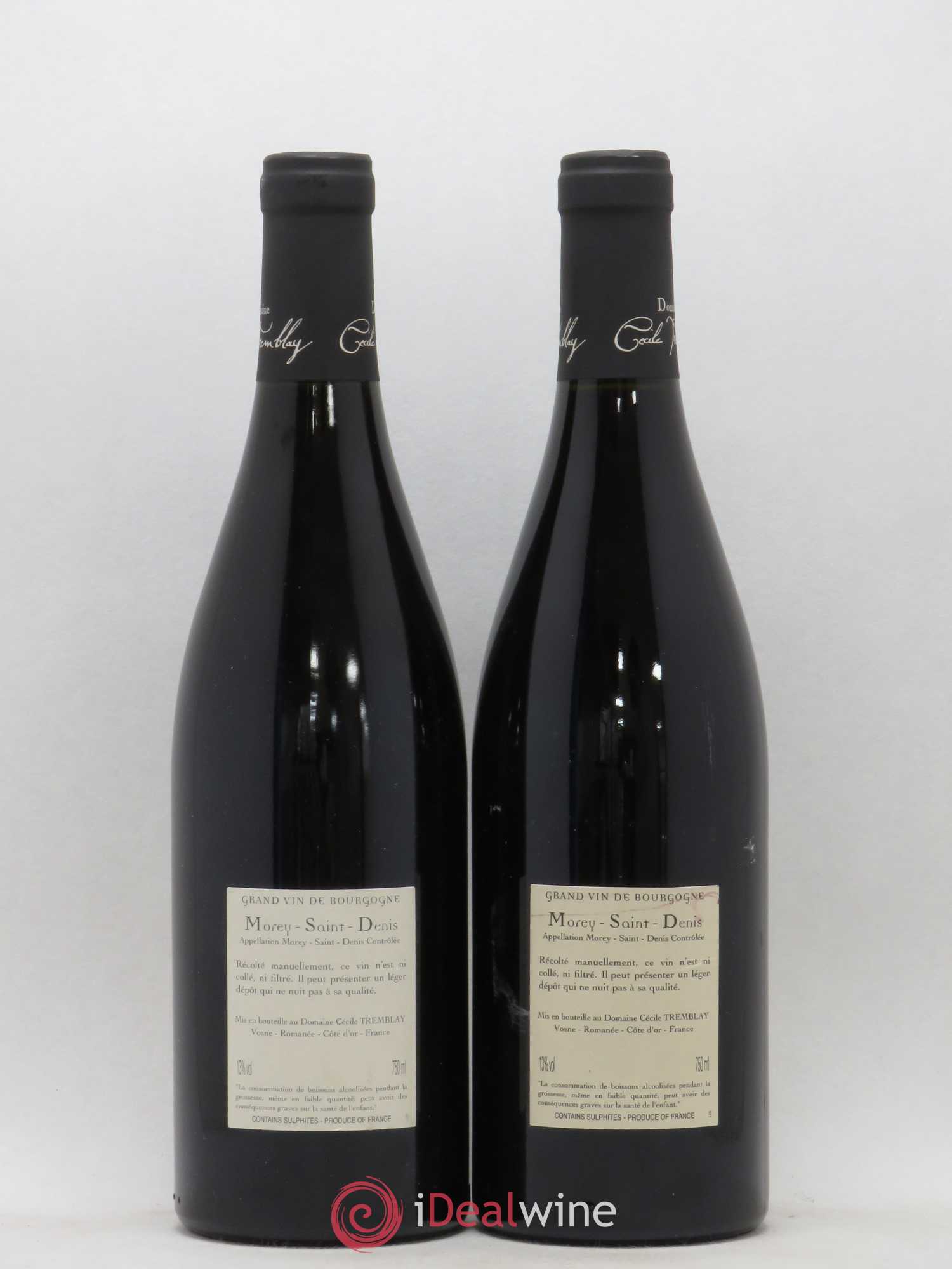 Morey-Saint-Denis Très Girard Cécile Tremblay 2010 - Lot de 2 bouteilles - 1