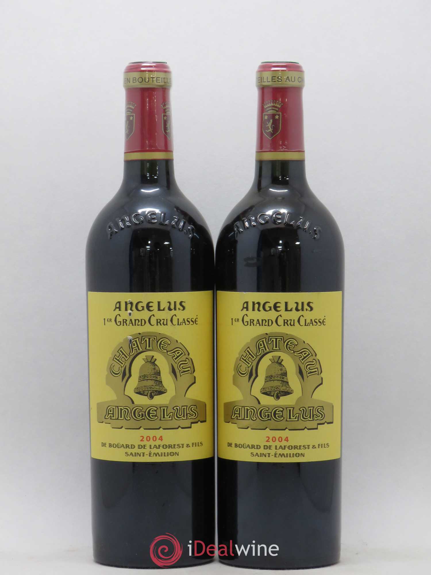 Château Angélus 1er Grand Cru Classé A 2004 - Lot de 2 bouteilles - 0