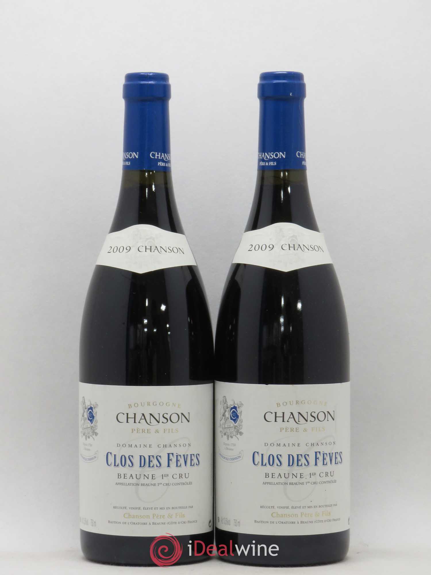 Beaune 1er Cru Clos des Fèves Chanson Père et Fils 2009 - Posten von 2 Flaschen - 0