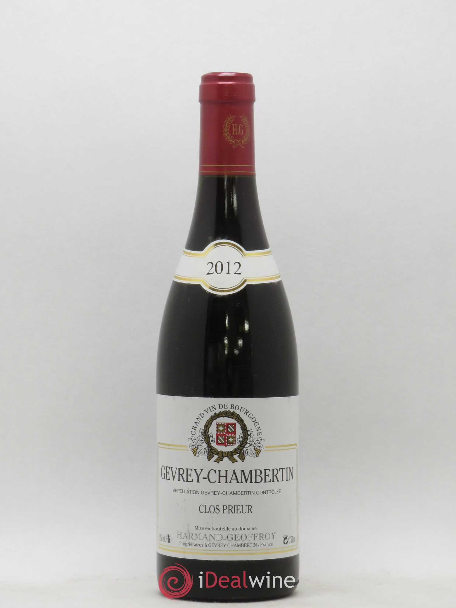 Gevrey-Chambertin Clos Prieur Domaine Harmand-Geoffroy 2012 - Posten von 1 Flasche - 0