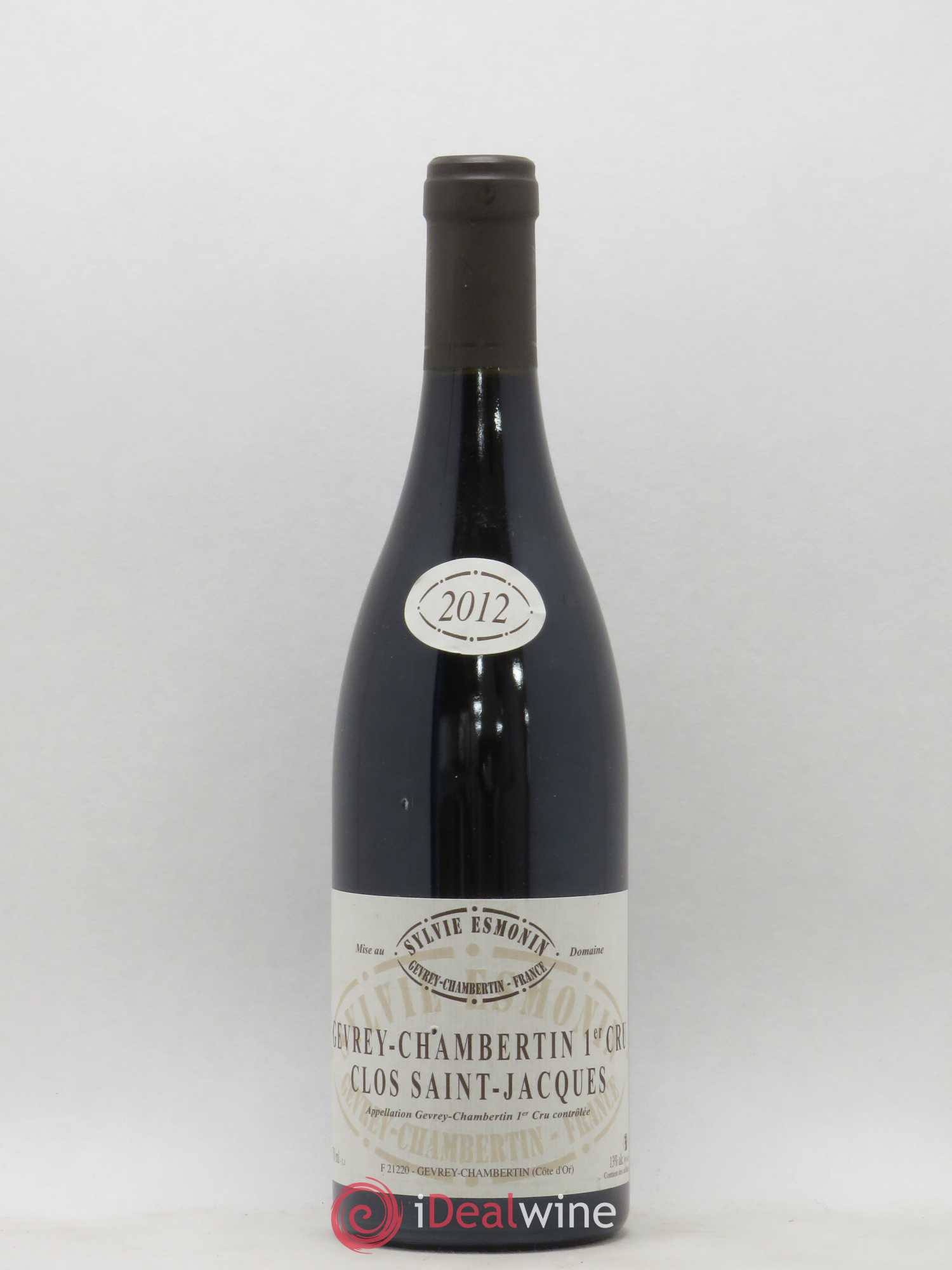 Gevrey-Chambertin 1er Cru Clos Saint Jacques Sylvie Esmonin 2012 - Lot de 1 bouteille - 0