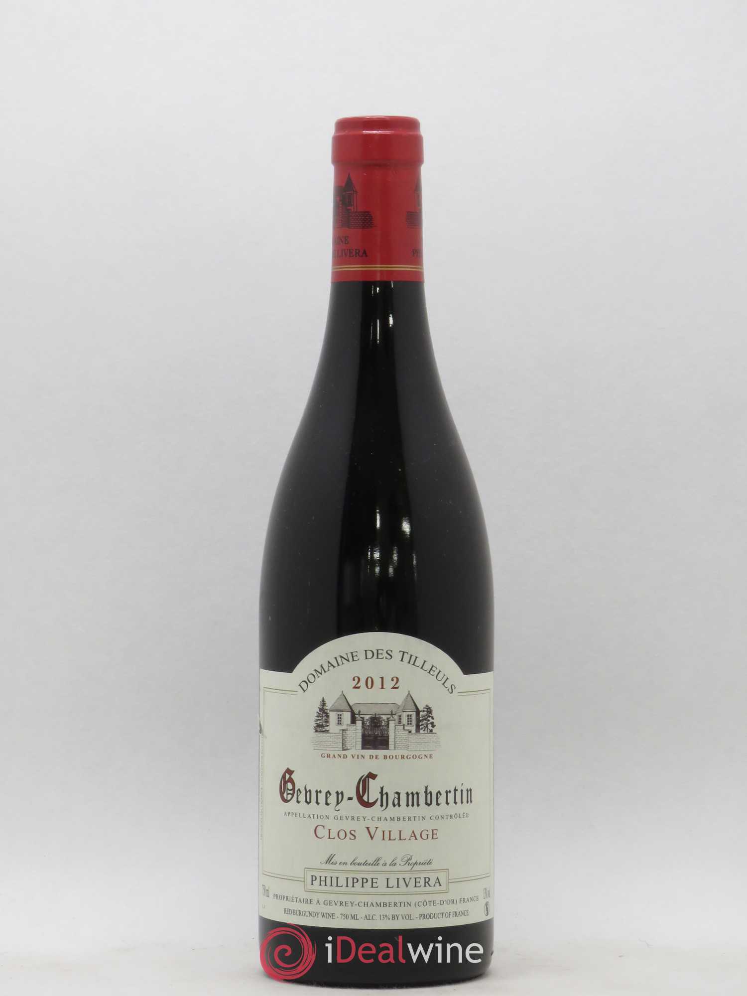 Gevrey-Chambertin Clos Village Tilleuls (Domaine des) - Philippe Livera 2012 - Lot de 1 bouteille - 0