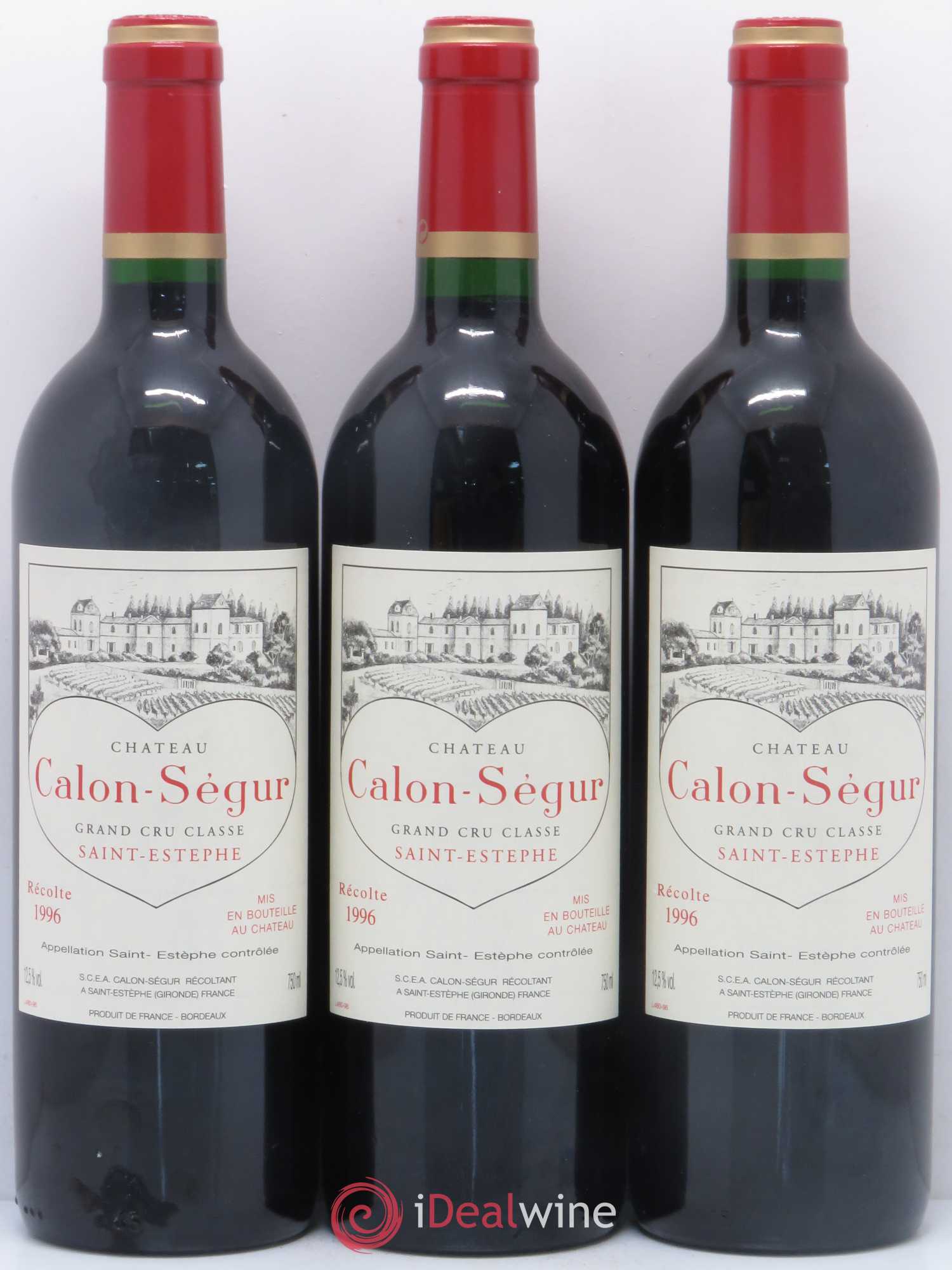 Château Calon Ségur 3ème Grand Cru Classé 1996 - Lot de 6 bouteilles - 2