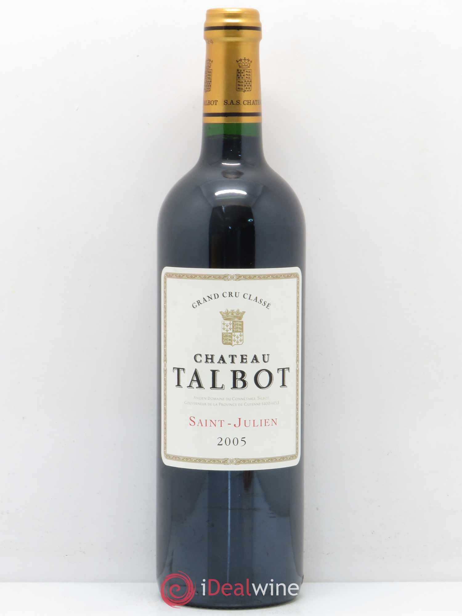 Château Talbot 4ème Grand Cru Classé 2005 - Lot de 1 bouteille - 0