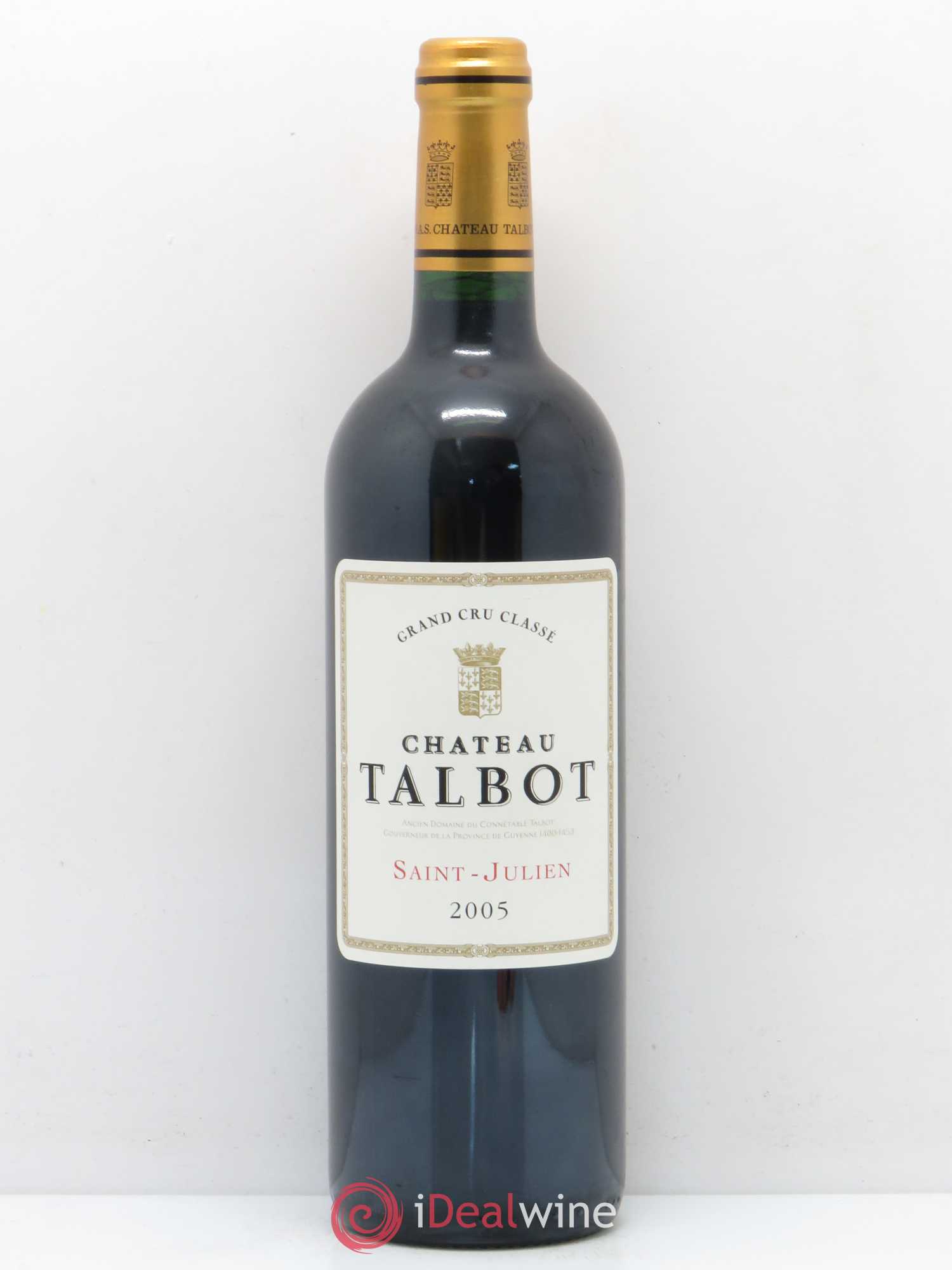 Château Talbot 4ème Grand Cru Classé 2005 - Lot de 1 bouteille - 0