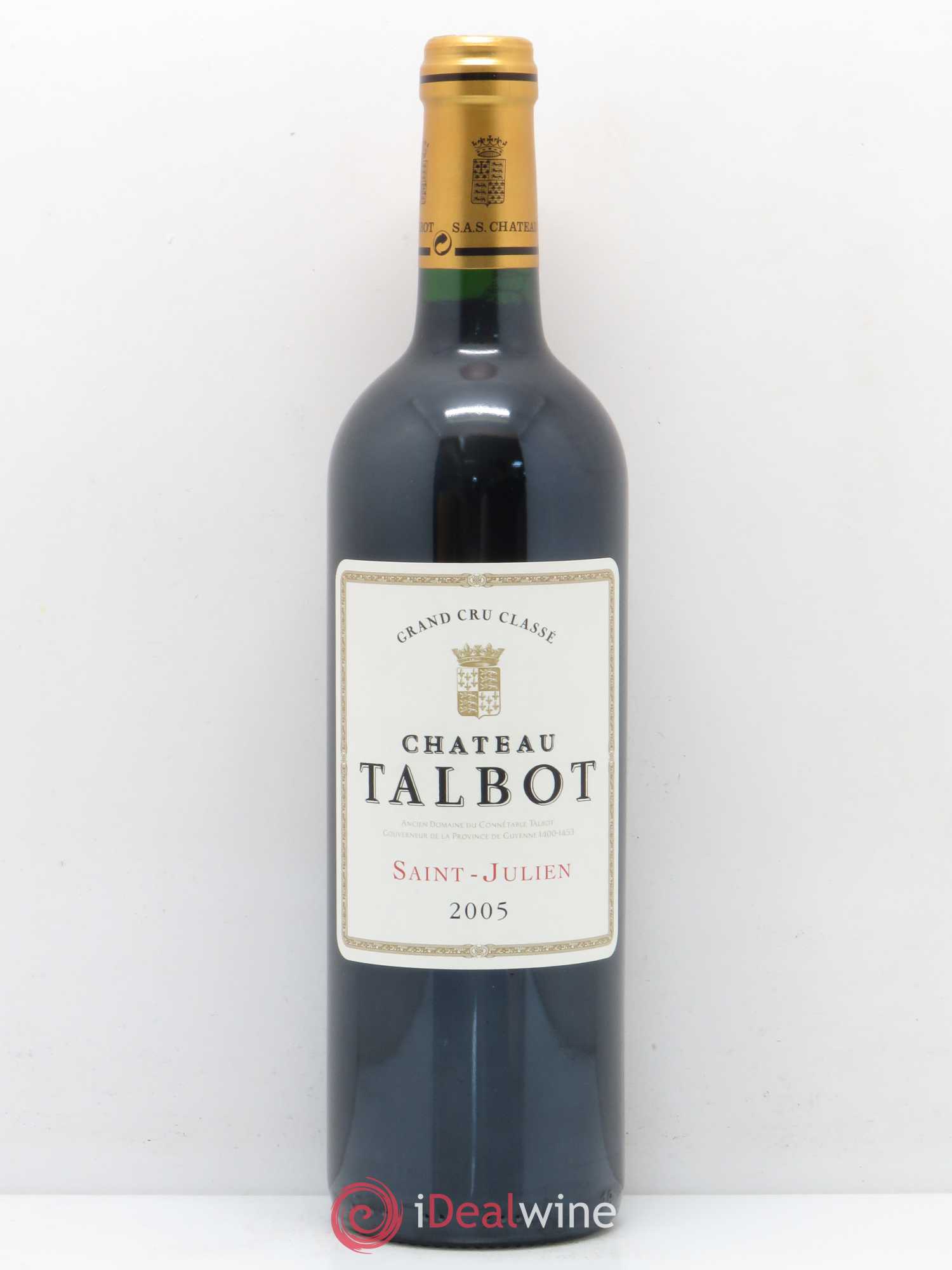 Château Talbot 4ème Grand Cru Classé 2005 - Lot de 1 bouteille - 0