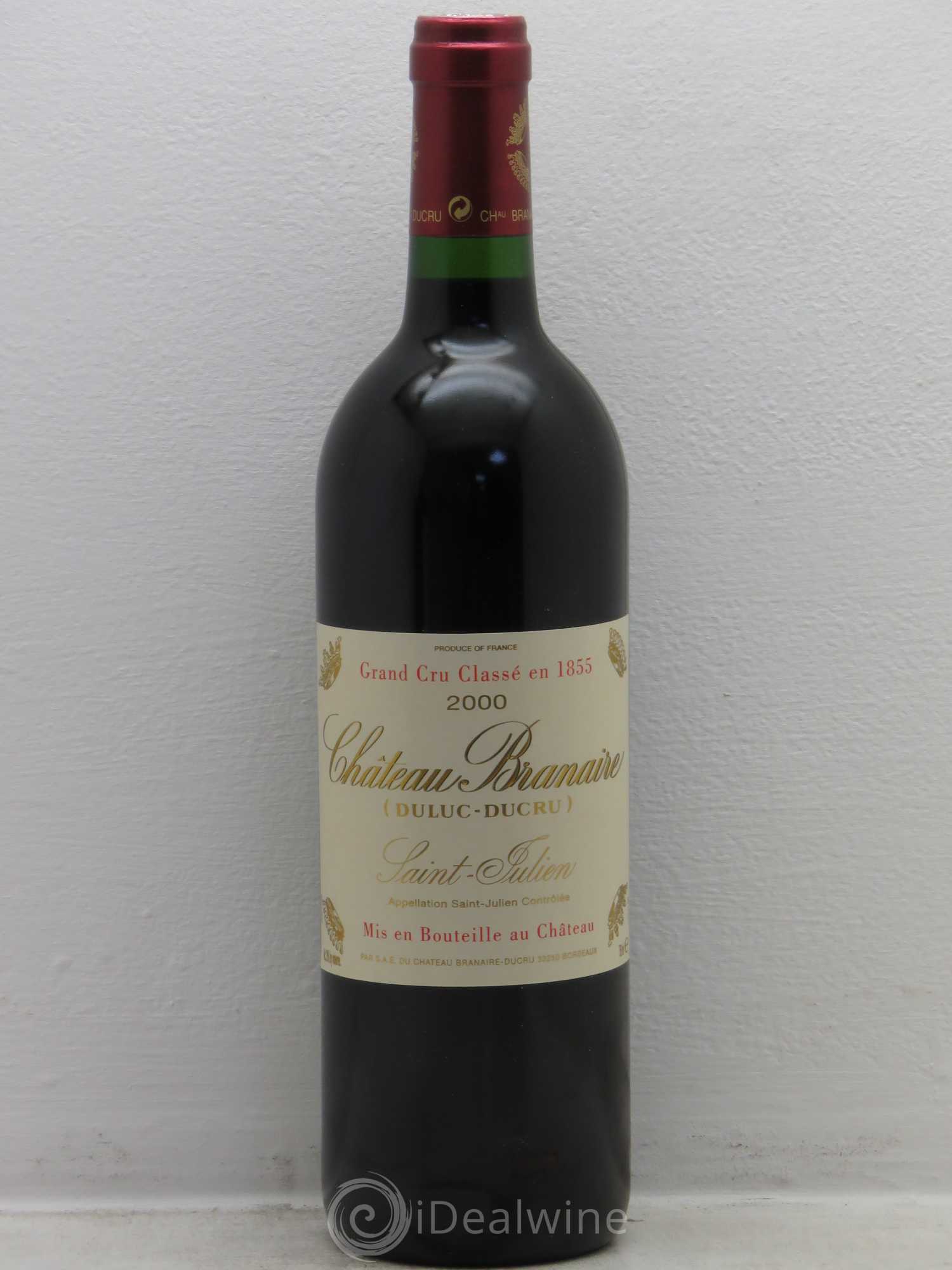 Château Branaire Ducru 4ème Grand Cru Classé 2000 - Lot de 1 bouteille - 0