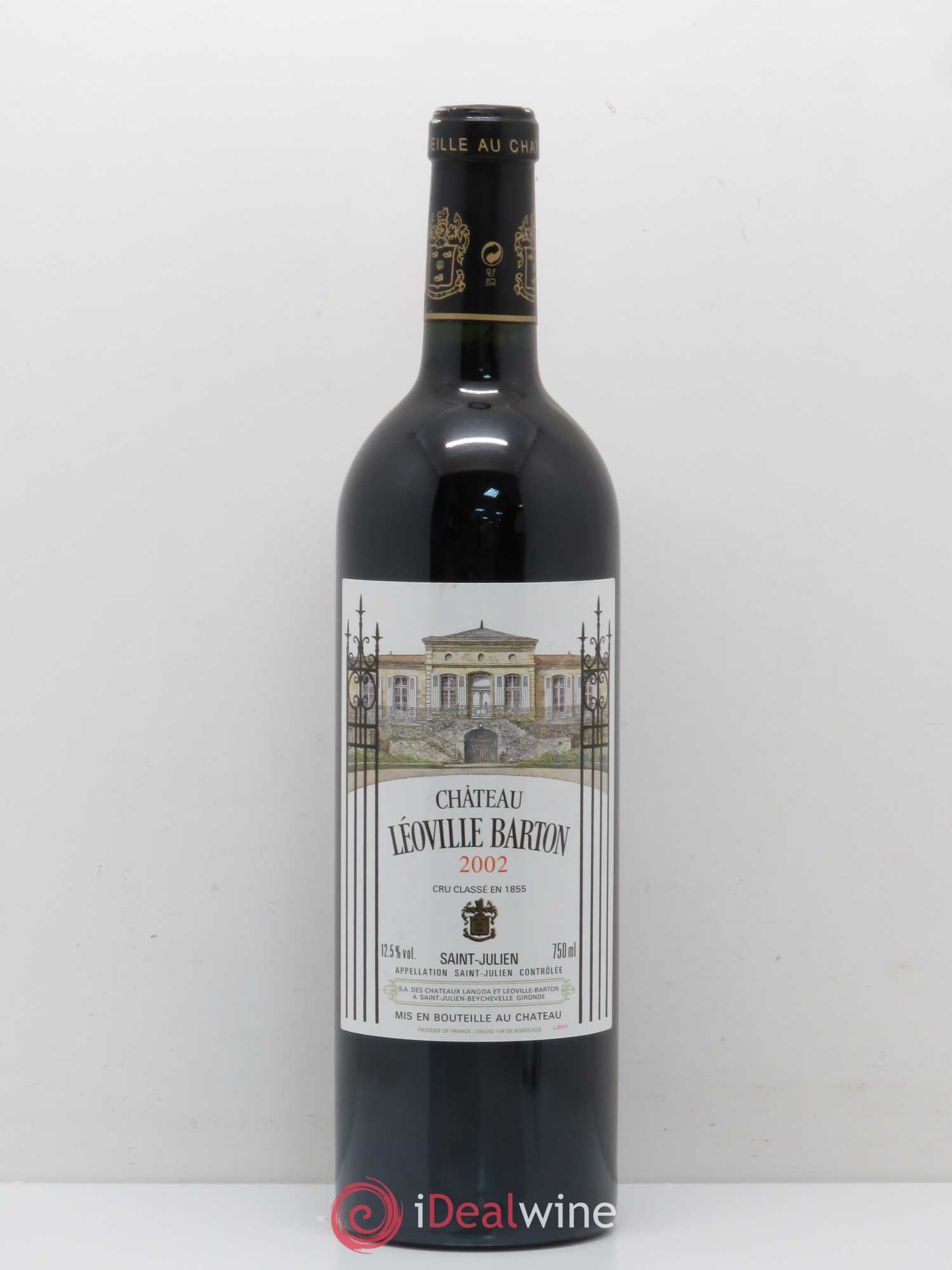 Château Léoville Barton 2ème Grand Cru Classé 2002 - Lot de 1 bouteille - 0