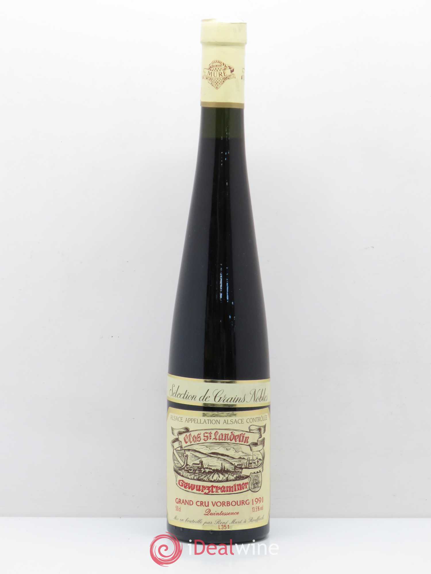 Gewurztraminer Sélection de Grains Nobles Vorburg Clos Saint Landelin Rene Mure Quintessence (50cl) 1991 - Lotto di 1 bottiglia - 0