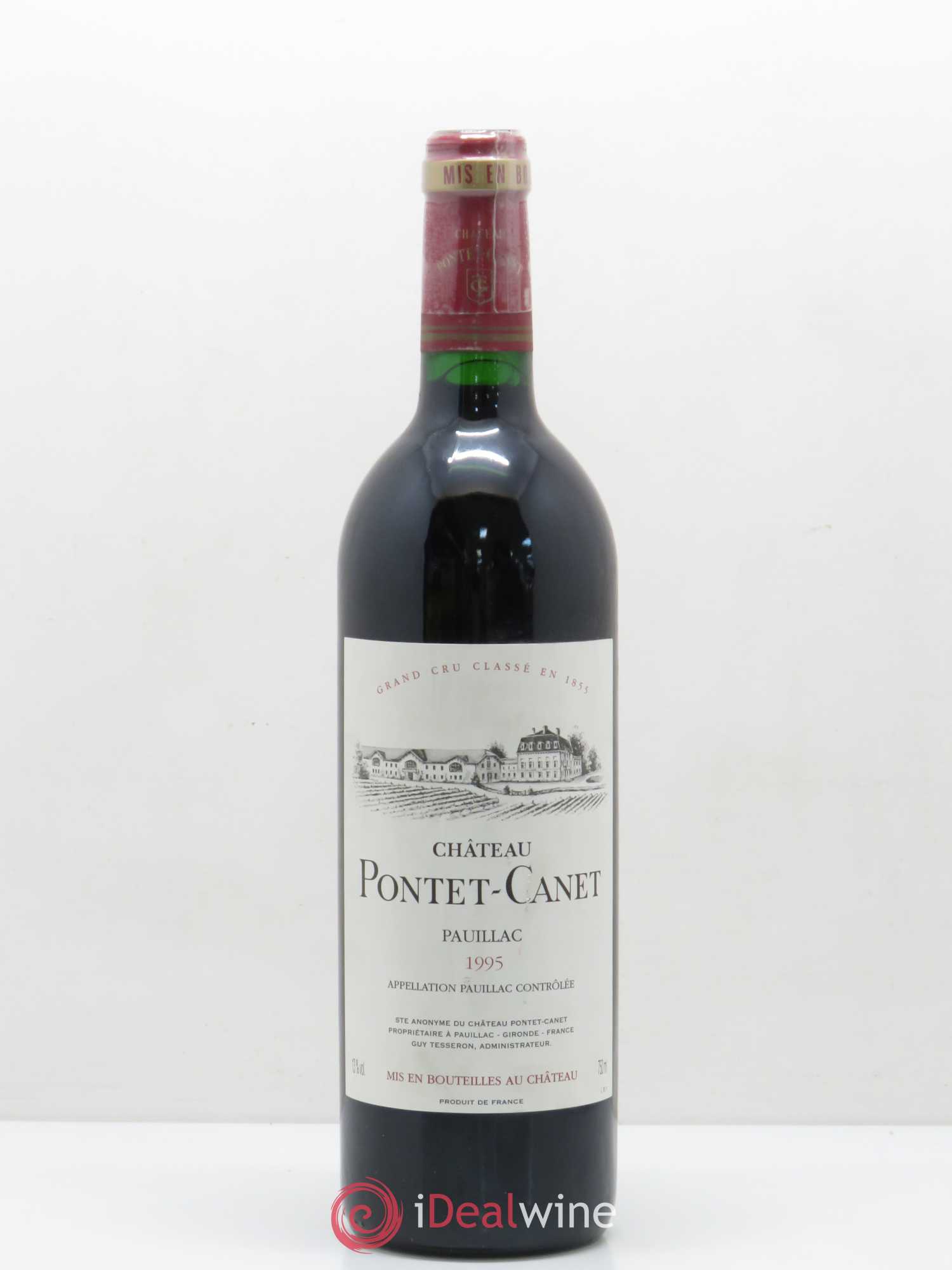 Château Pontet Canet 5ème Grand Cru Classé 1995 - Lot de 1 bouteille - 0