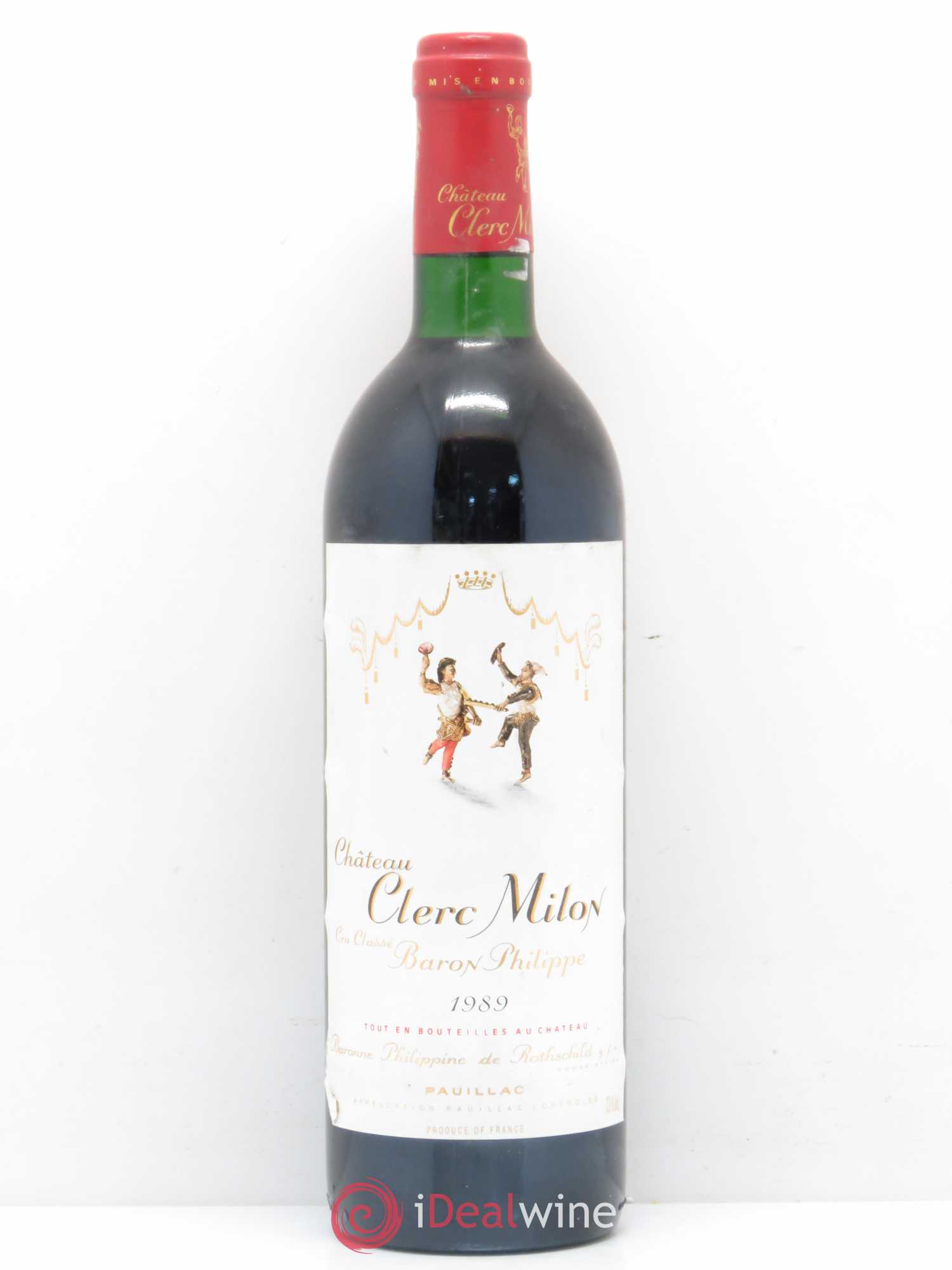 Château Clerc Milon 5ème Grand Cru Classé 1989 - Lot de 1 bouteille - 0