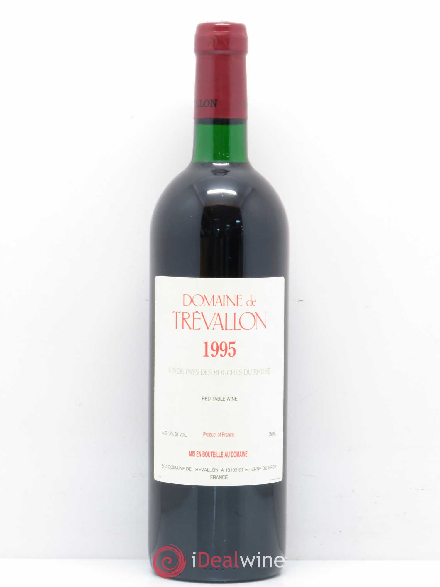 Coteaux d'Aix-en-Provence Trévallon (Domaine de) Eloi Dürrbach 1995 - Lot de 1 bouteille - 0