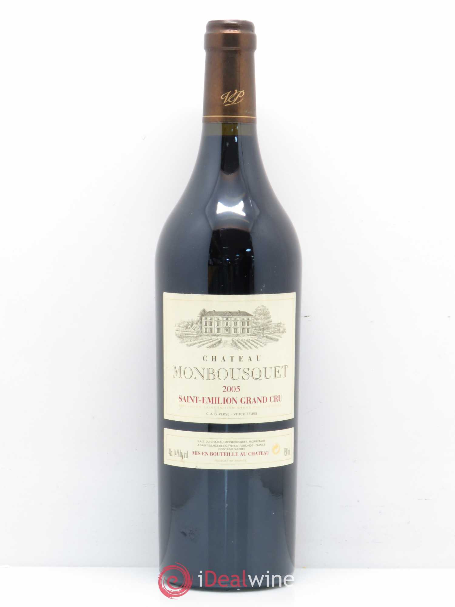 Château Monbousquet Grand Cru Classé 2005 - Lot de 1 bouteille - 0