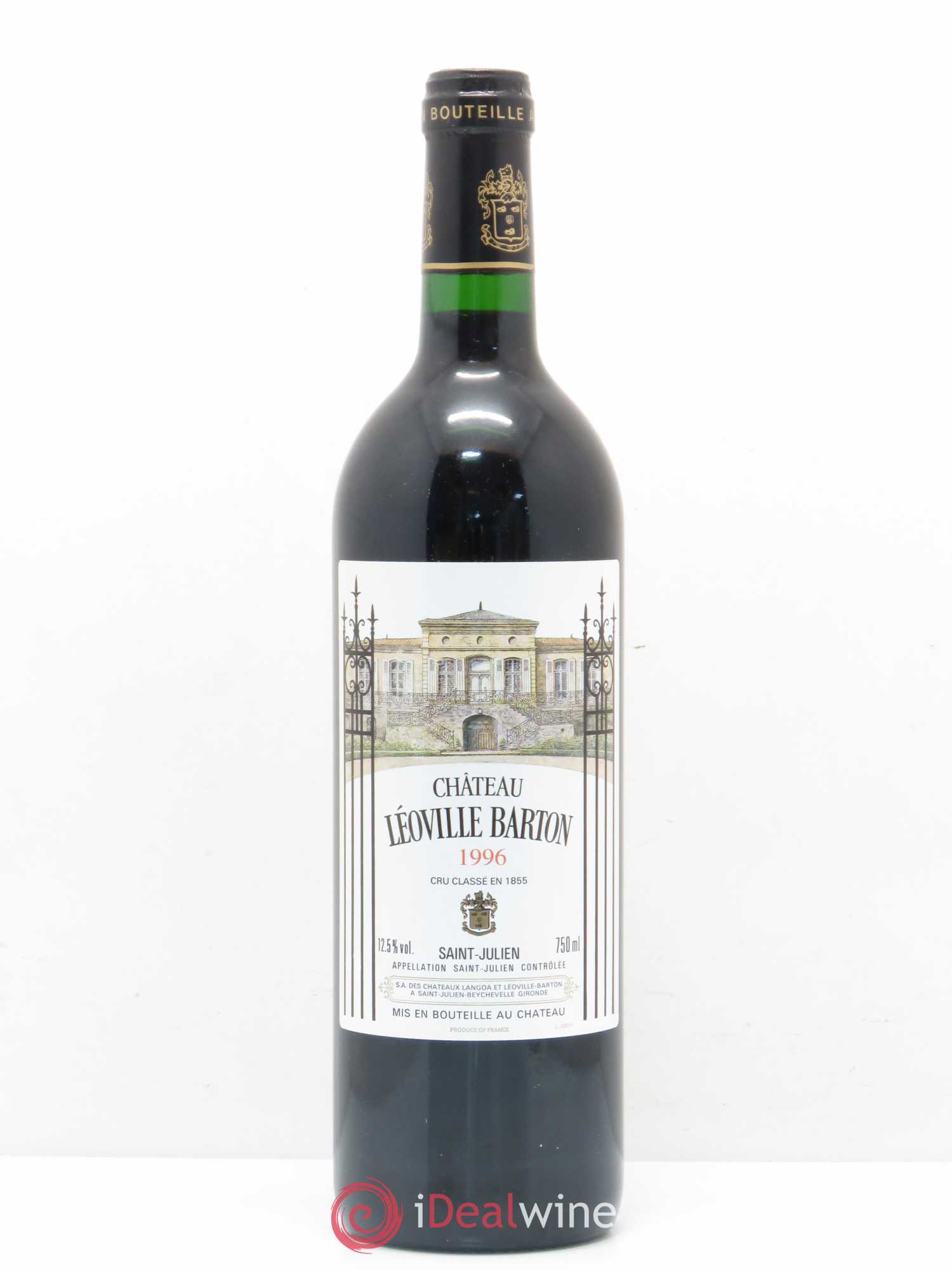 Château Léoville Barton 2ème Grand Cru Classé 1996 - Lot de 1 bouteille - 0