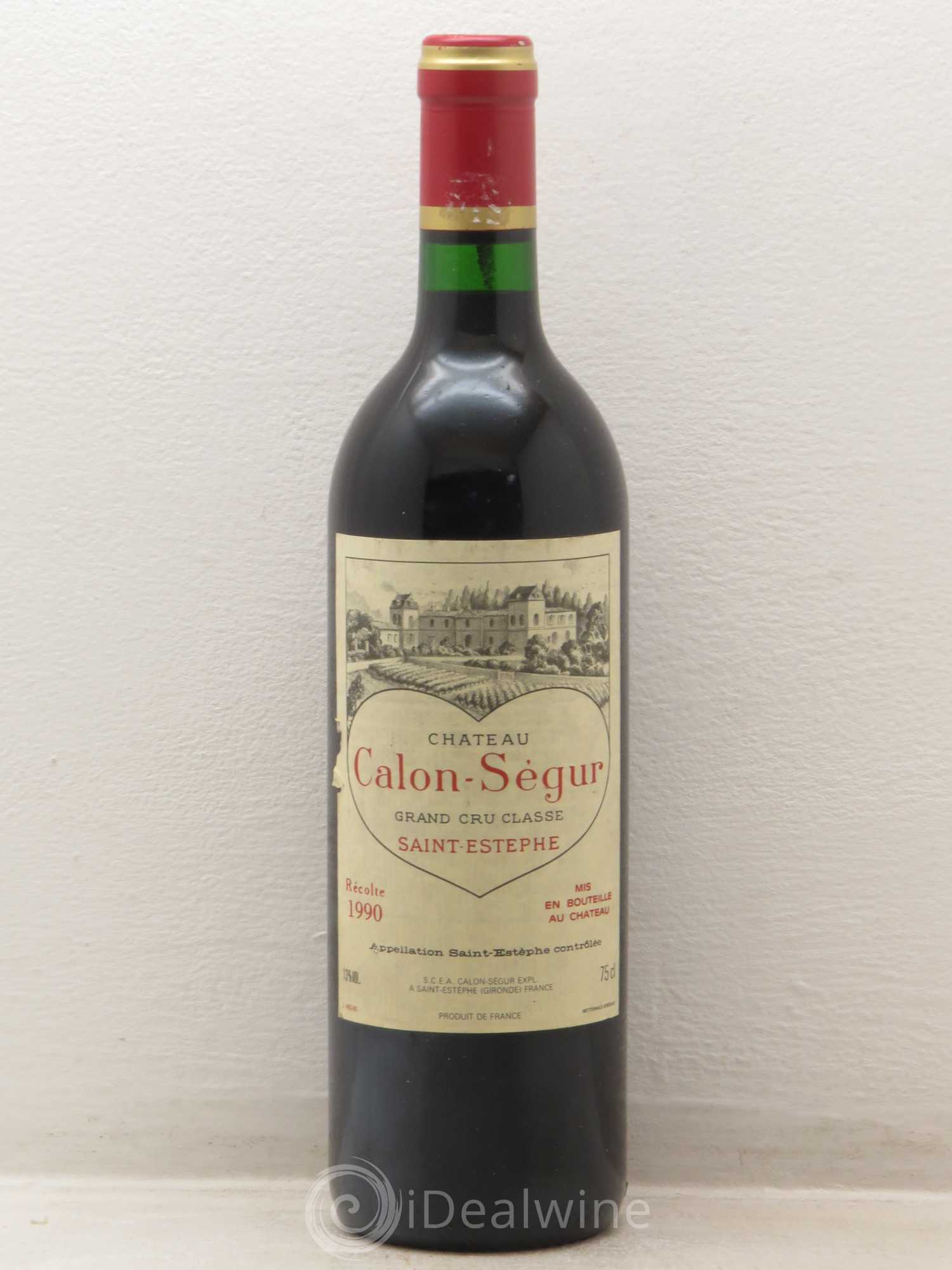 Château Calon Ségur 3ème Grand Cru Classé 1990 - Lot de 1 bouteille - 0