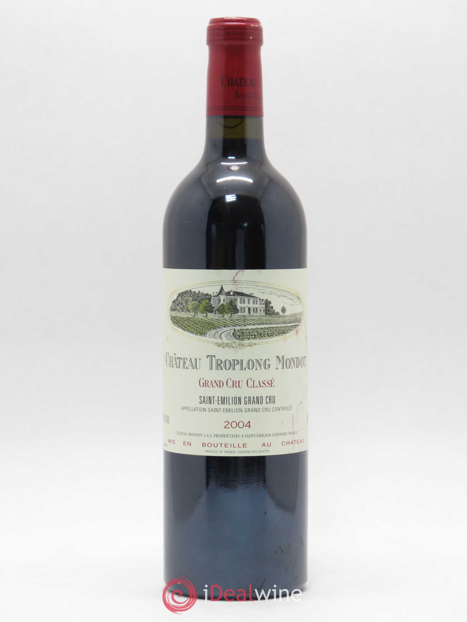 Château Troplong Mondot 1er Grand Cru Classé B 2004 - Lot de 1 bouteille - 0