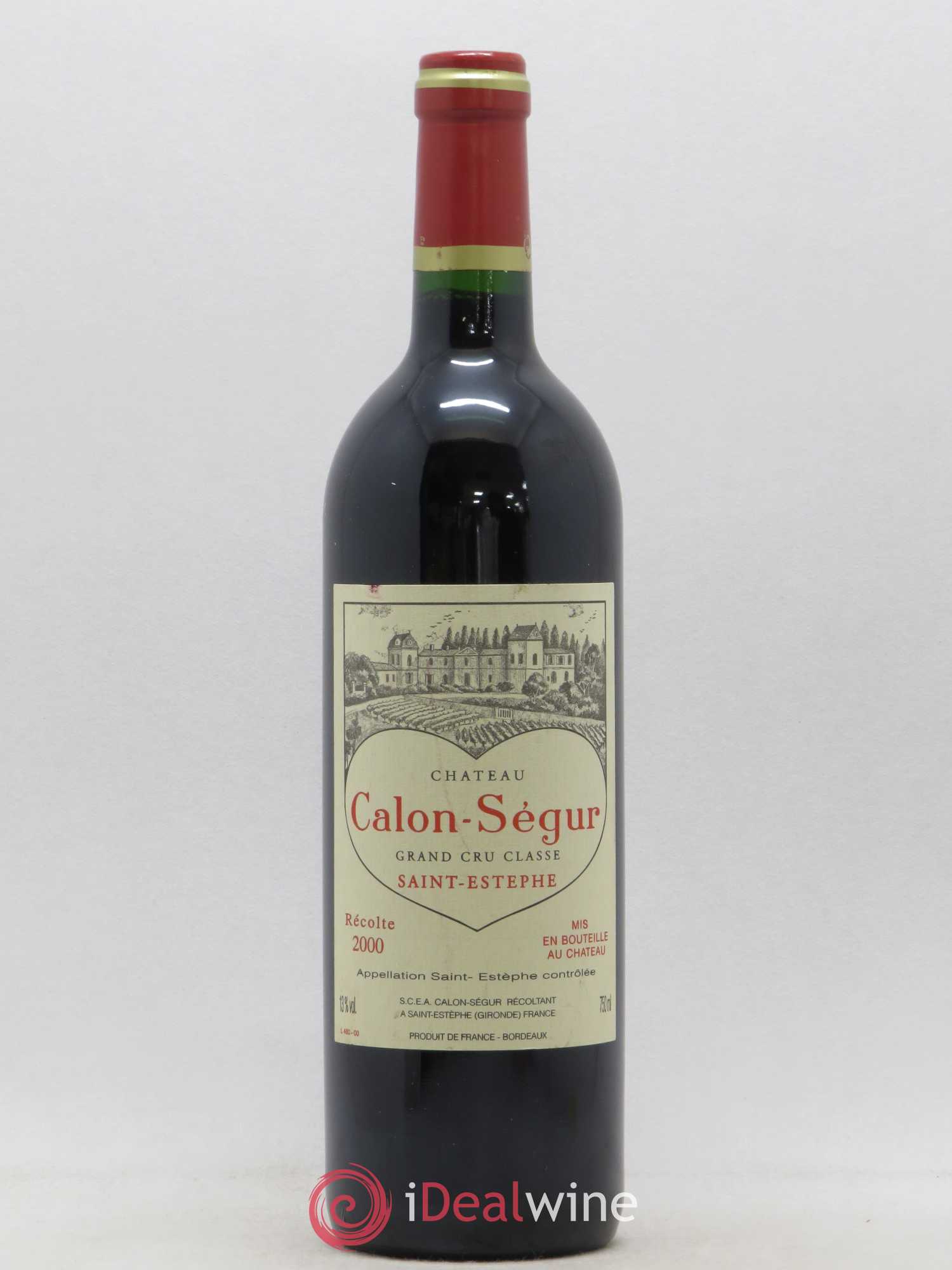 Château Calon Ségur 3ème Grand Cru Classé 2000 - Lot de 1 bouteille - 0