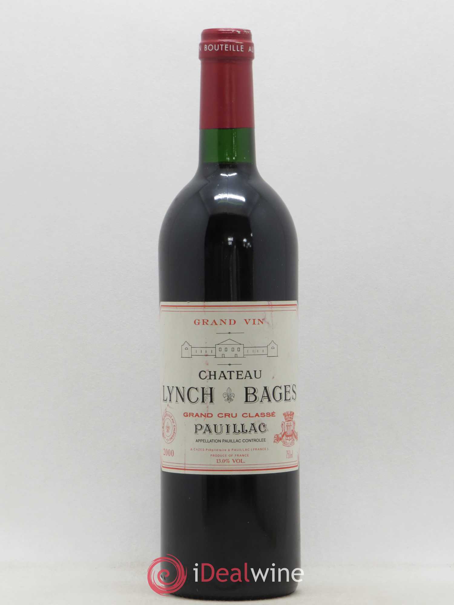 Château Lynch Bages 5ème Grand Cru Classé 2000 - Lot de 1 bouteille - 0