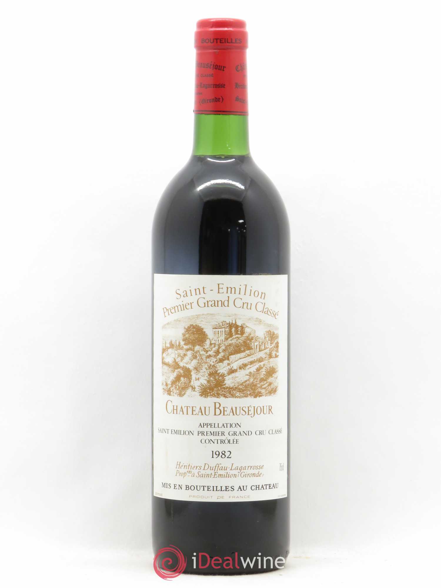 Château Beauséjour (Duffau-Lagarrosse) 1er Grand Cru Classé B 1982 - Lot de 1 bouteille - 0