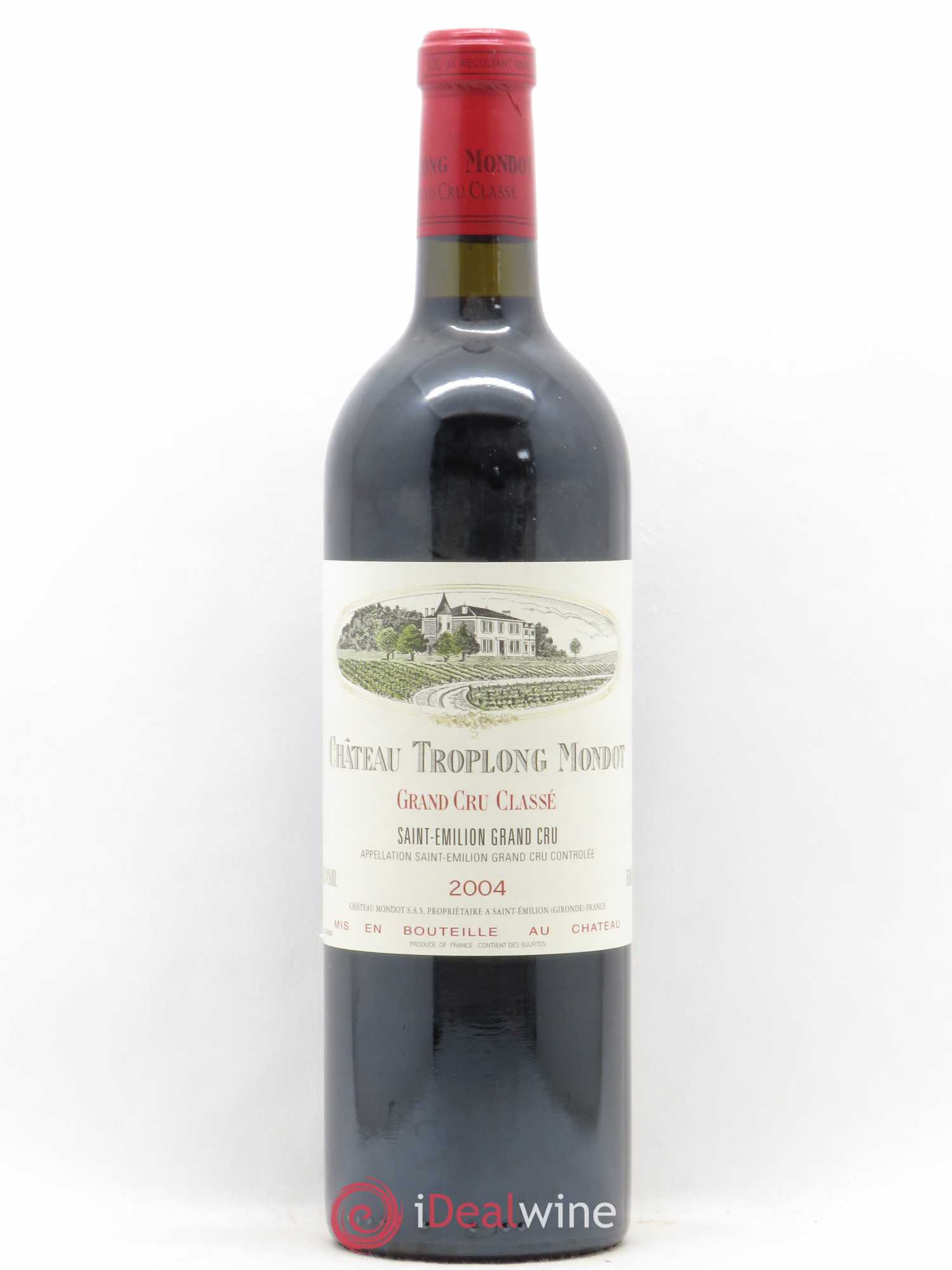 Château Troplong Mondot 1er Grand Cru Classé B 2004 - Lot de 1 bouteille - 0