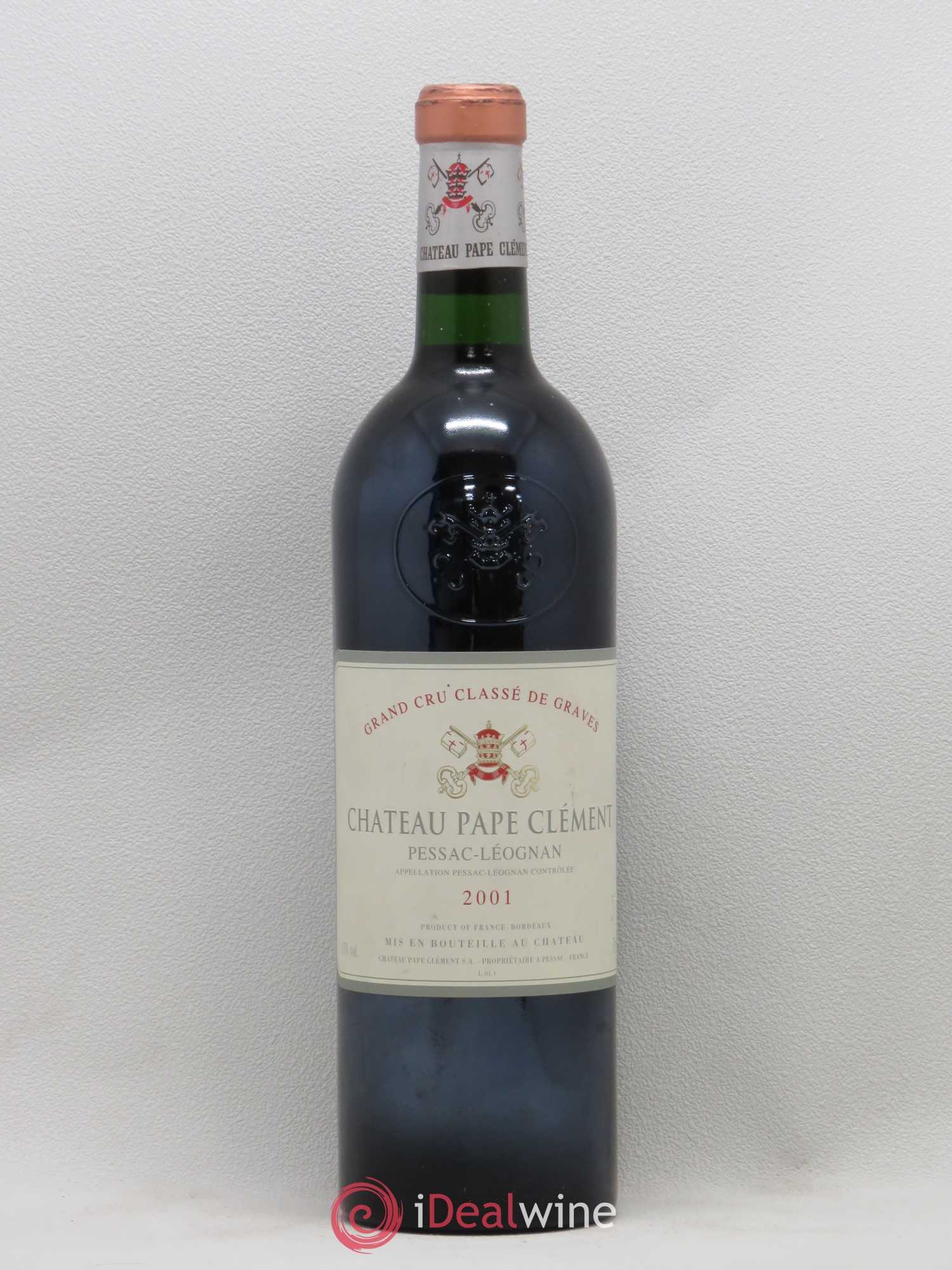 Château Pape Clément Cru Classé de Graves 2001 - Lot de 1 bouteille - 0